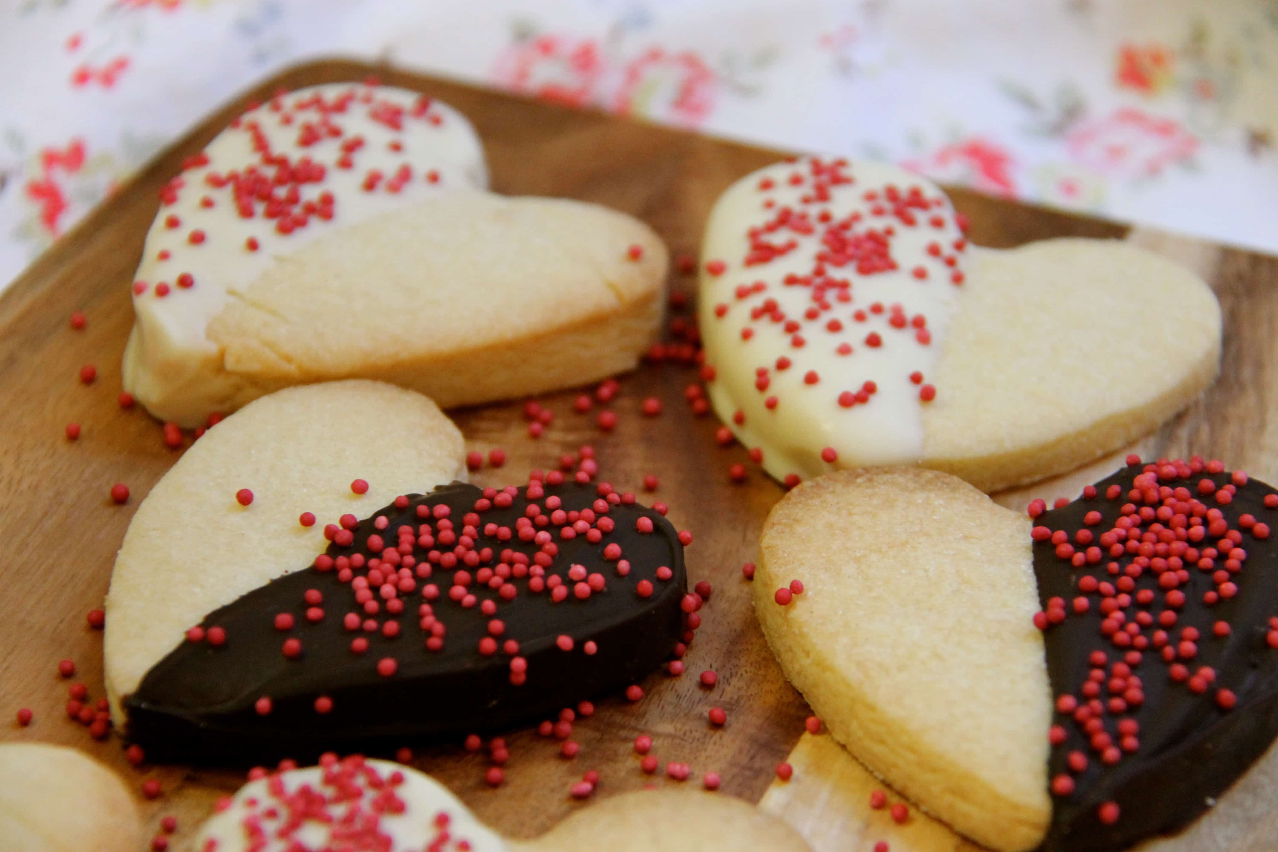 Chocolate Shortbread Hearts! Jane's Patisserie