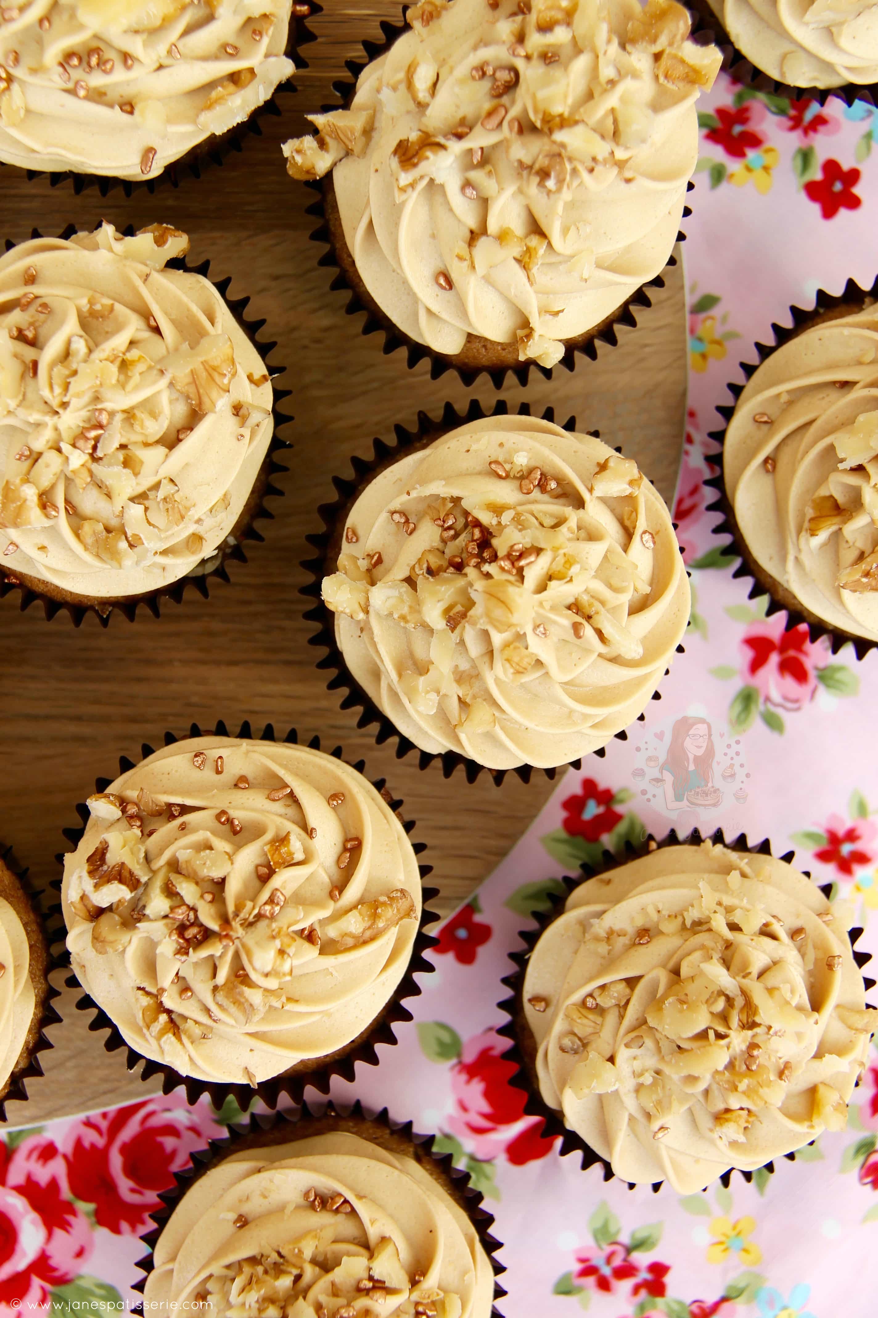 Coffee and Walnut Cupcakes! Jane's Patisserie