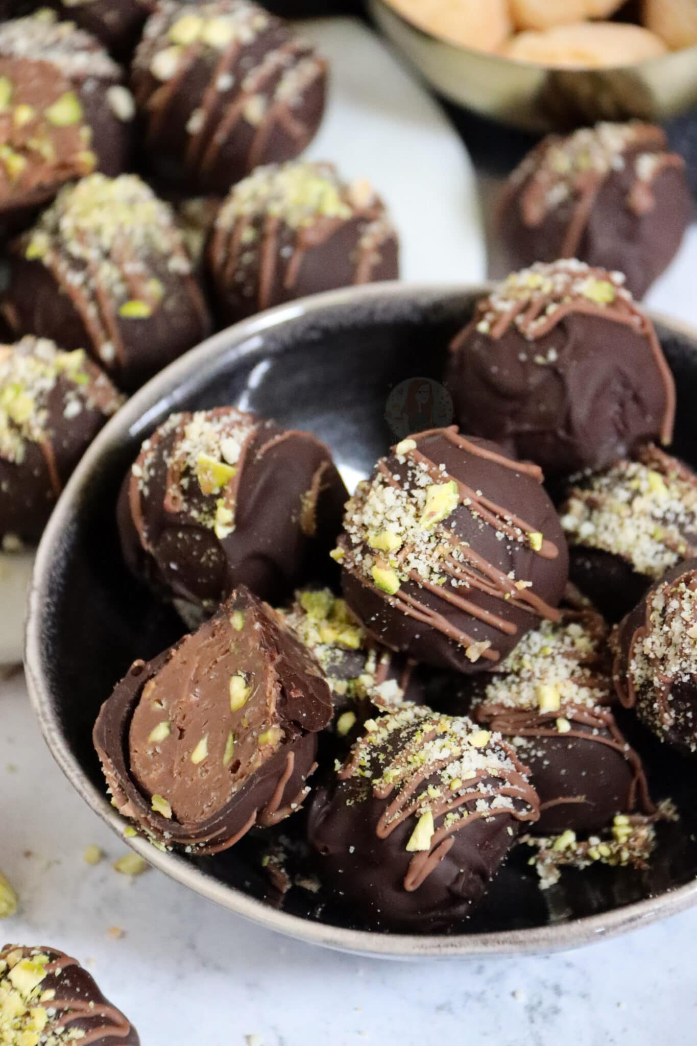 Amaretti, Pistachio & Rum Truffles! Jane's Patisserie
