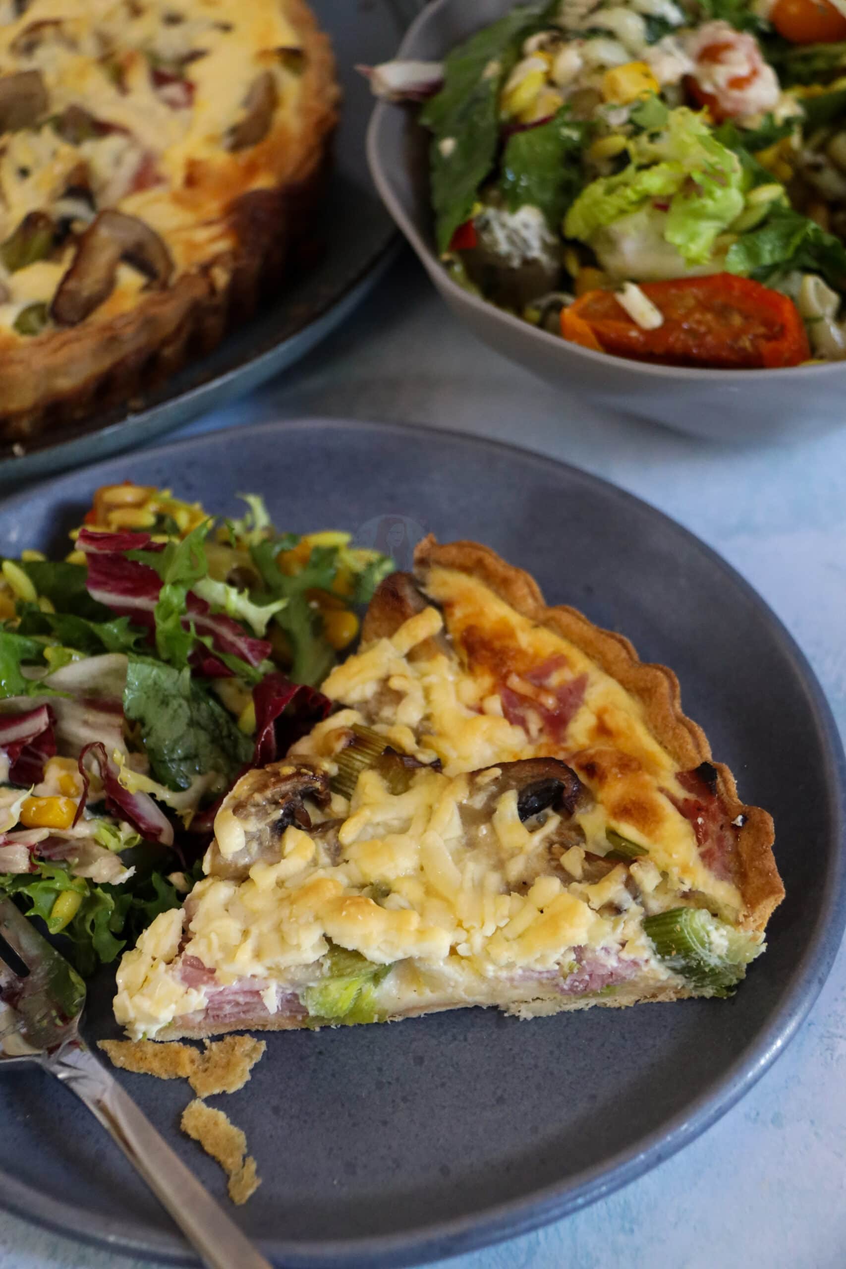 Ham, Leek & Mushroom Quiche! Jane's Patisserie