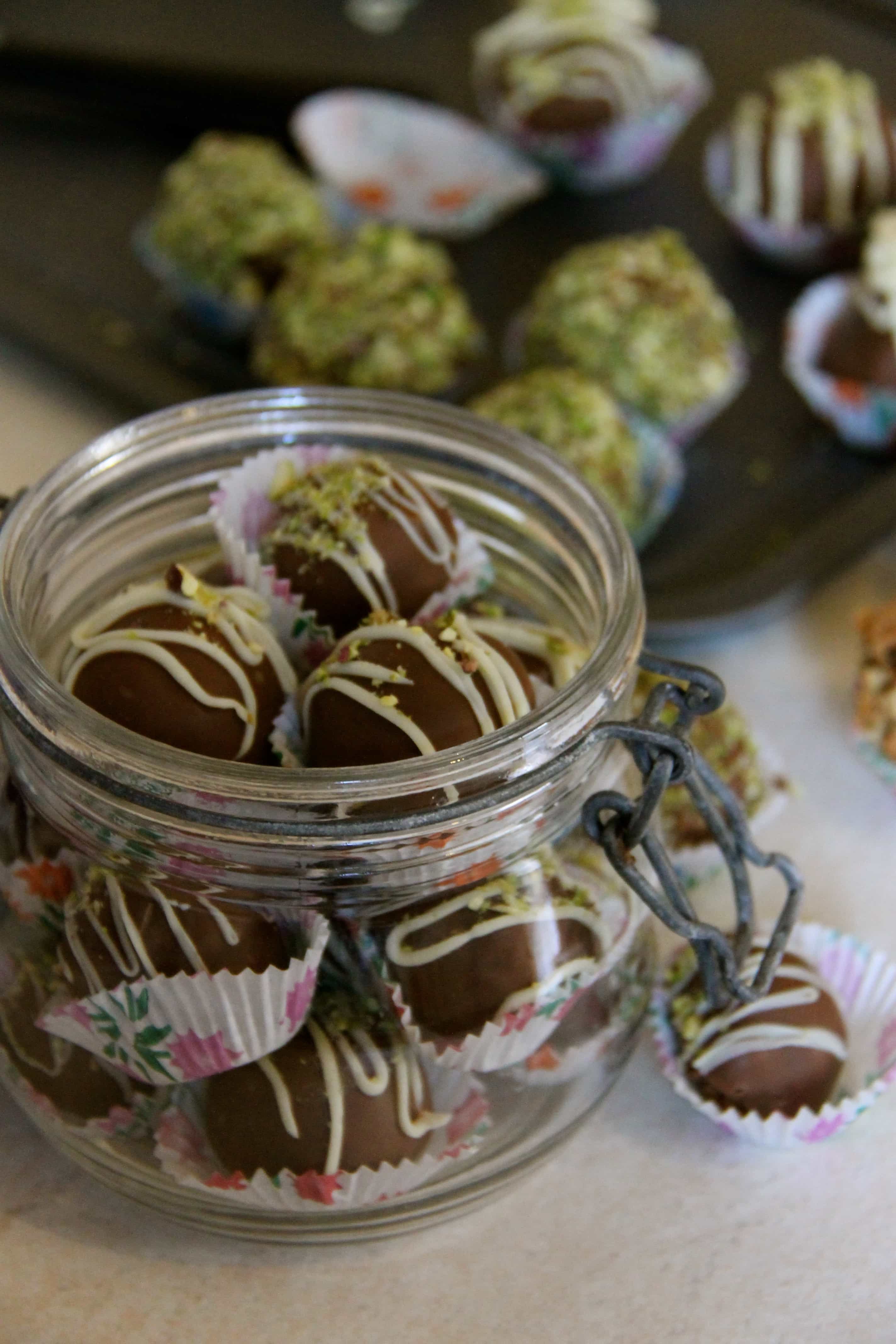 Amaretti, Pistachio & Rum Truffles! Jane's Patisserie