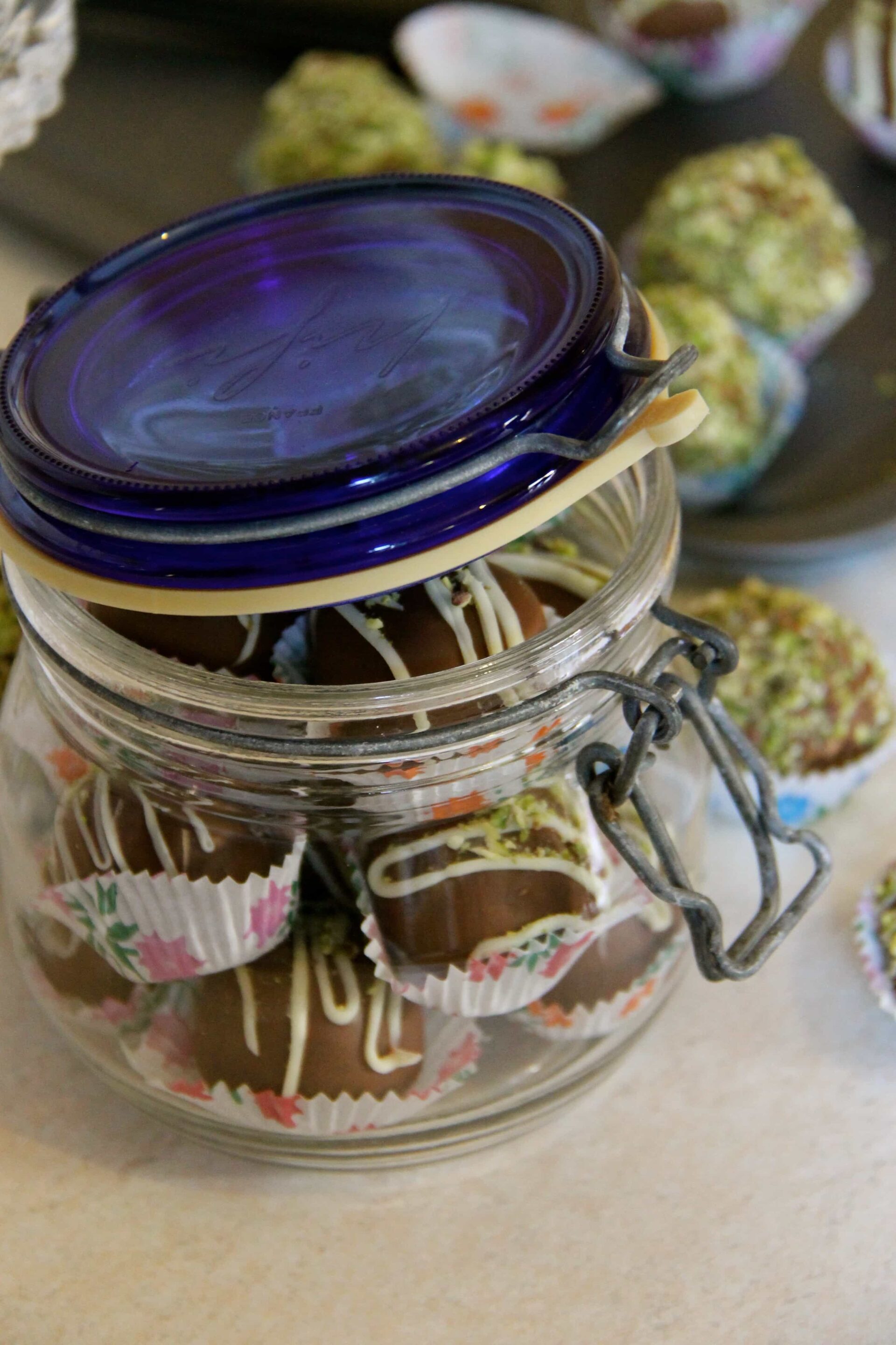 Amaretti, Pistachio & Rum Truffles! Jane's Patisserie