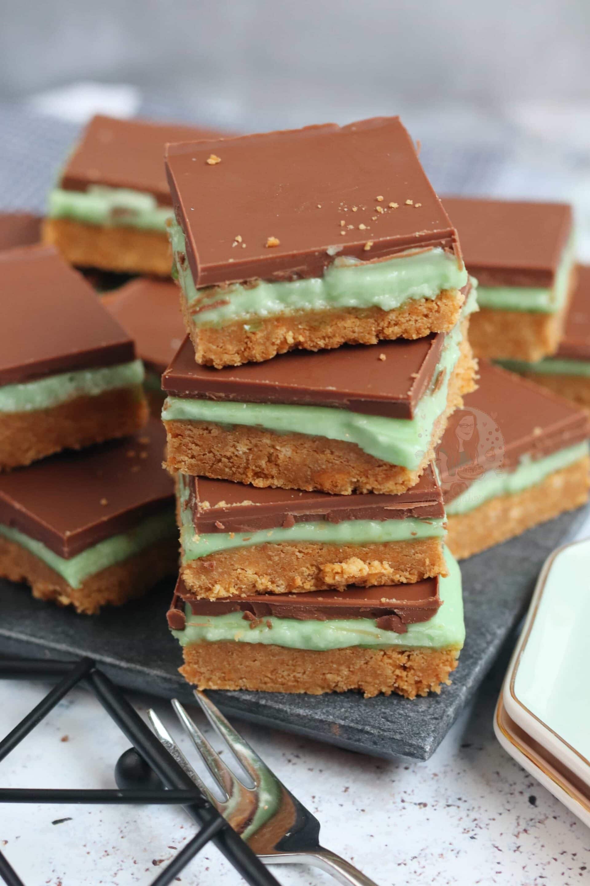 Mint Slice NoBake Recipe Jane's Patisserie