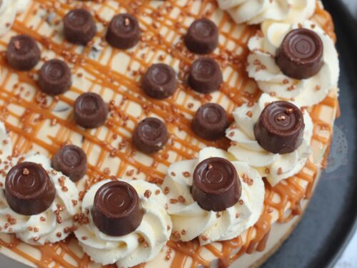 No-Bake Caramel Rolo Cheesecake! - Jane's Patisserie