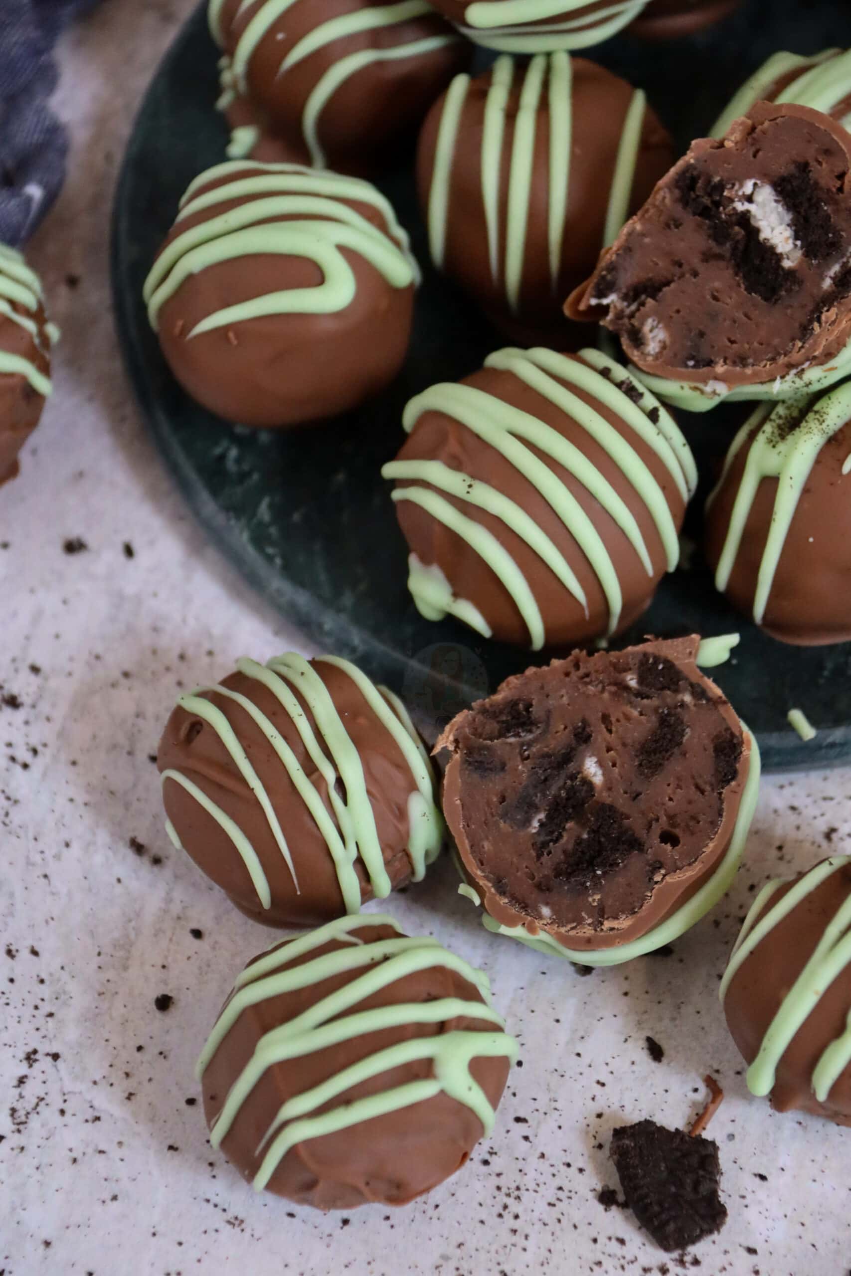 ¡Trufas de menta!