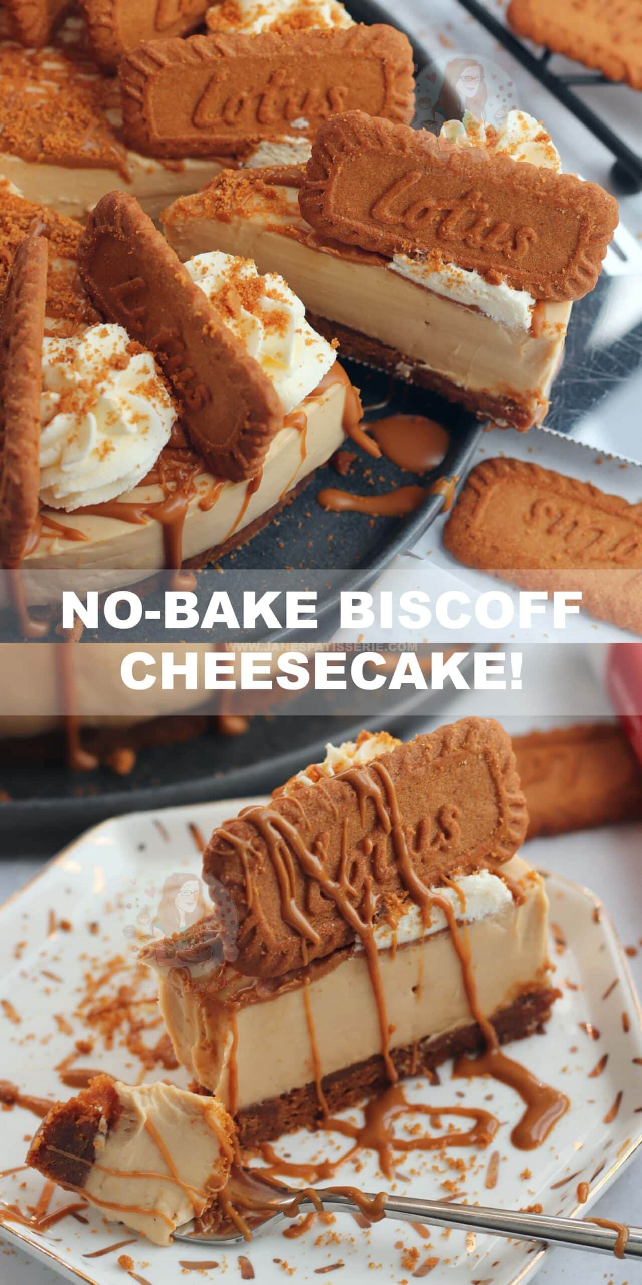 NoBake Biscoff Cheesecake! Jane's Patisserie