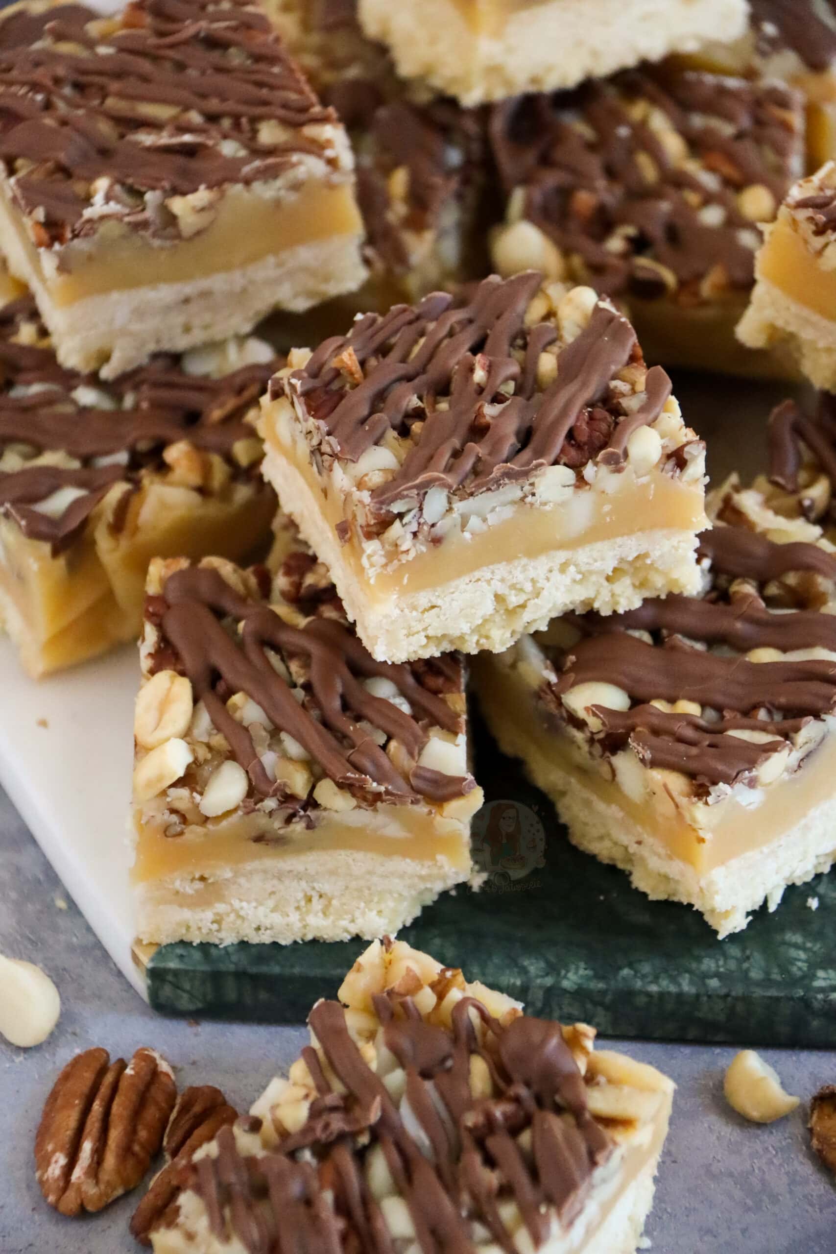 Salted Caramel Nut Slice! Jane's Patisserie