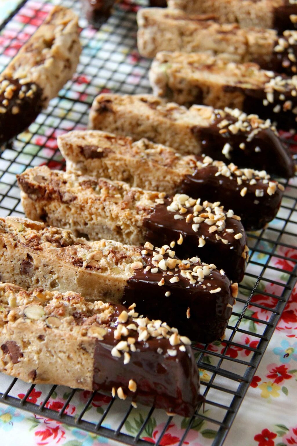Pistachio, Hazelnut & Chocolate Biscotti! Jane's Patisserie