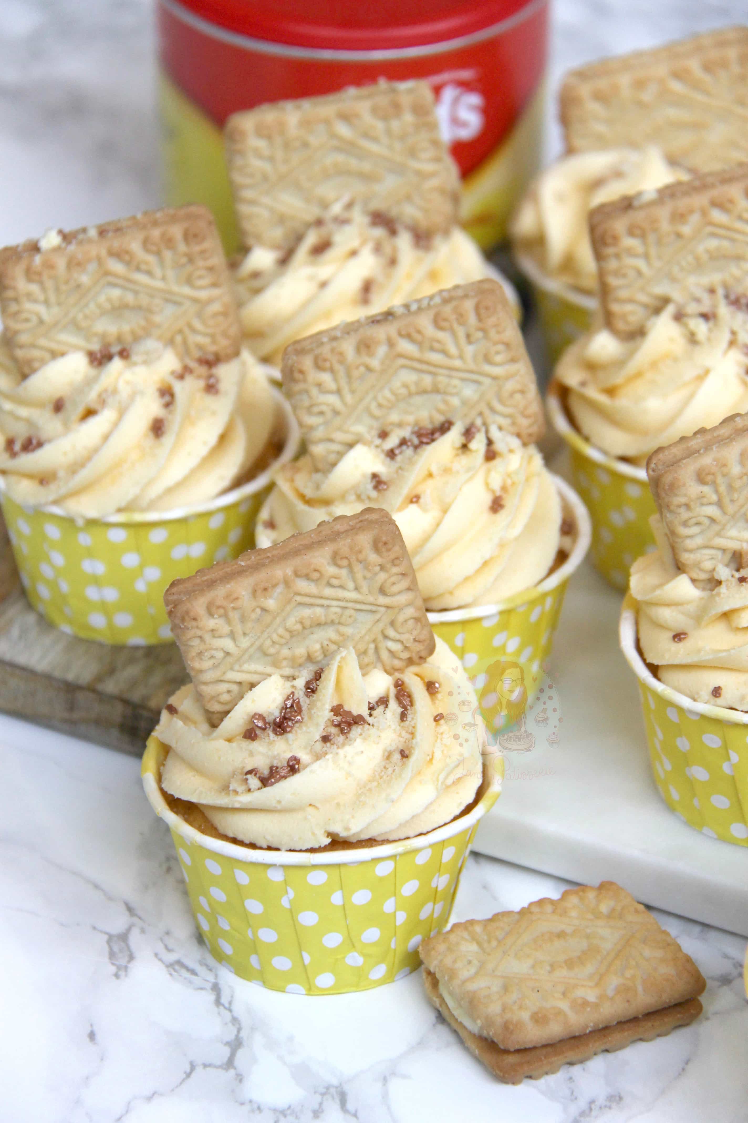 Custard Cream Cupcakes! Jane's Patisserie