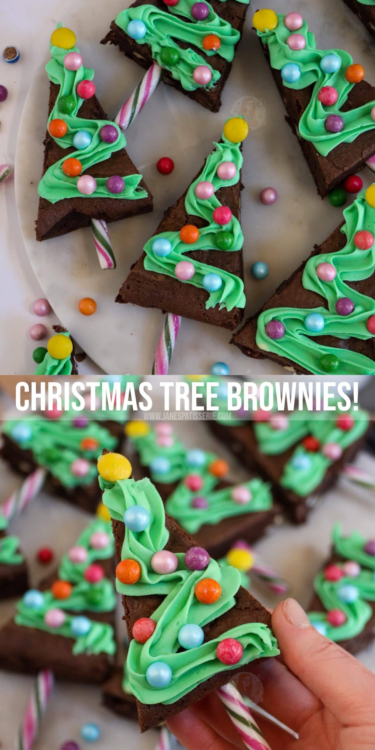 Christmas Tree Chocolate Brownies! Jane's Patisserie