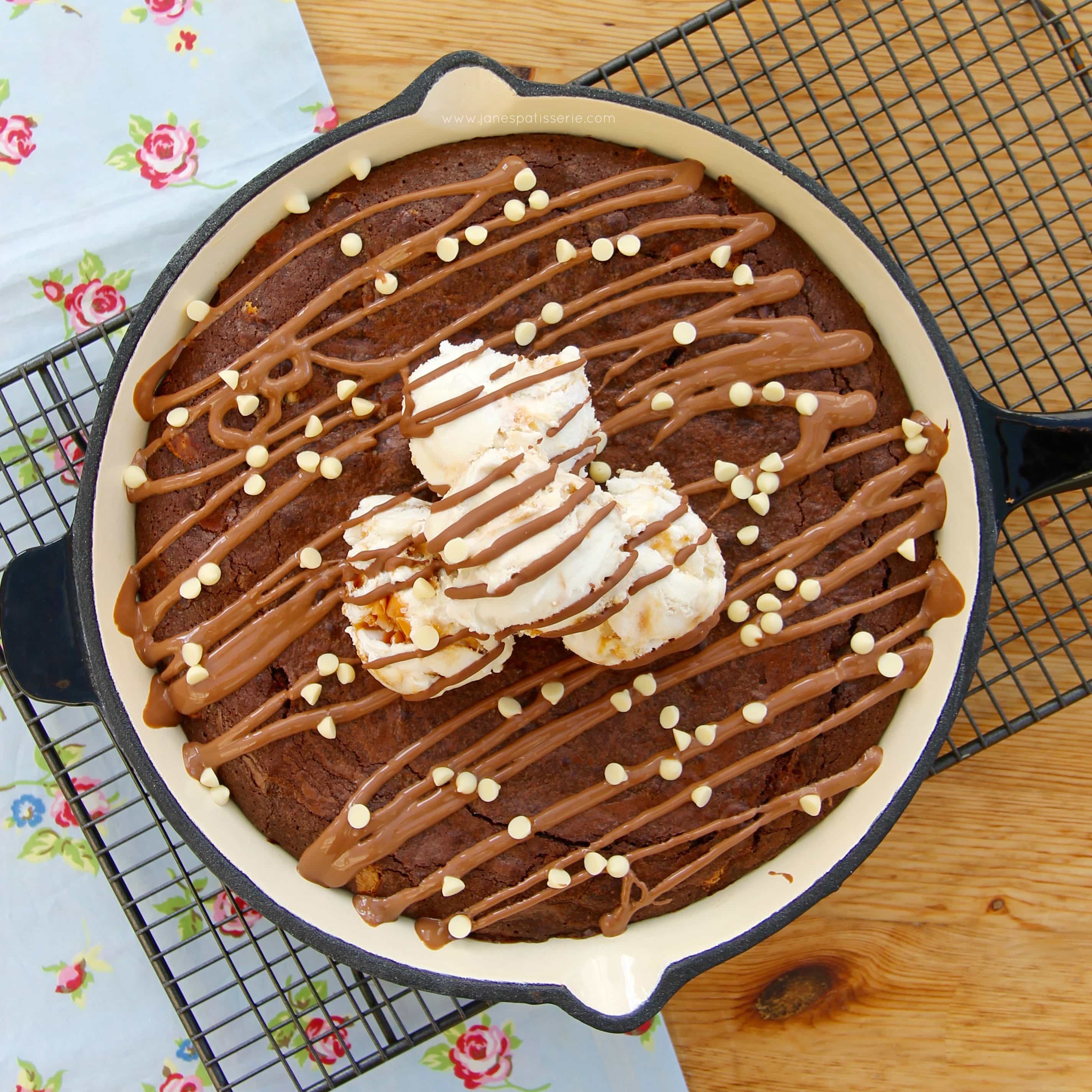 Giant Skillet Brownie! Jane's Patisserie