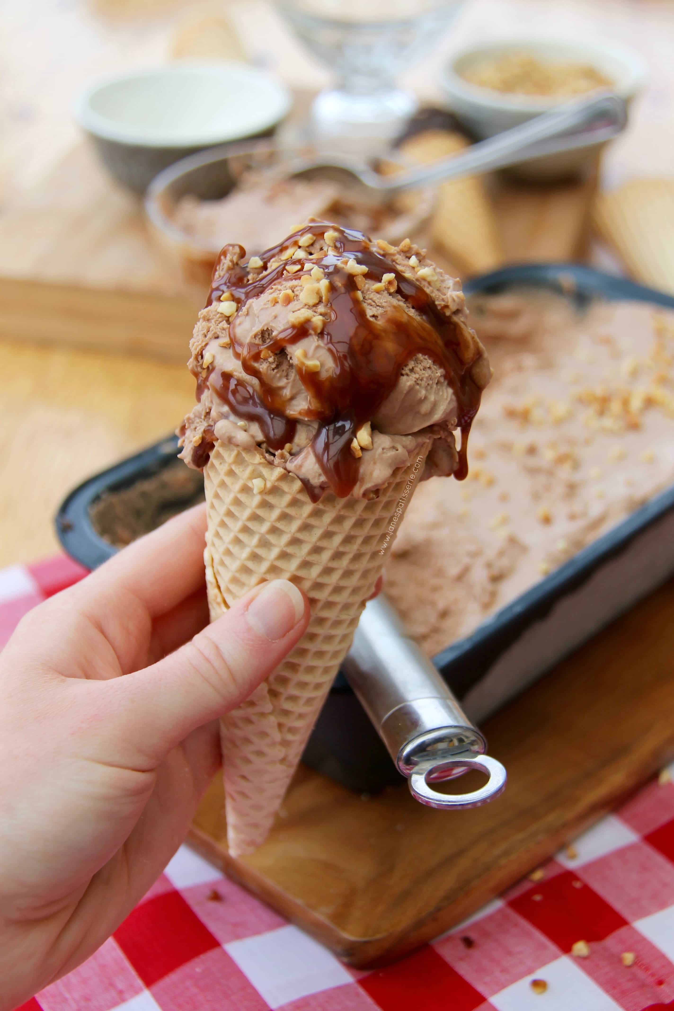 NoChurn Nutella Ice Cream! Jane's Patisserie