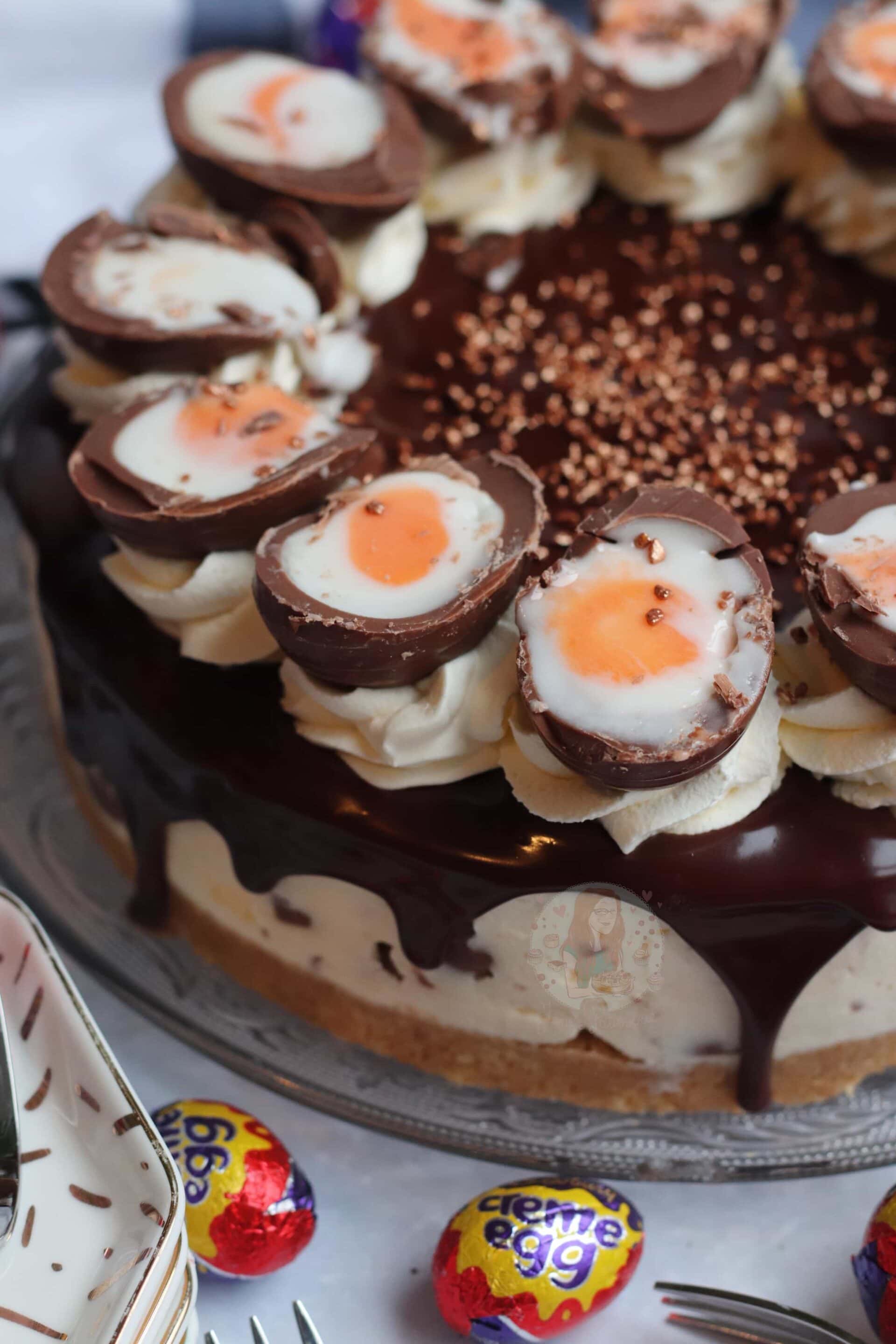 NoBake Creme Egg Cheesecake! Jane's Patisserie