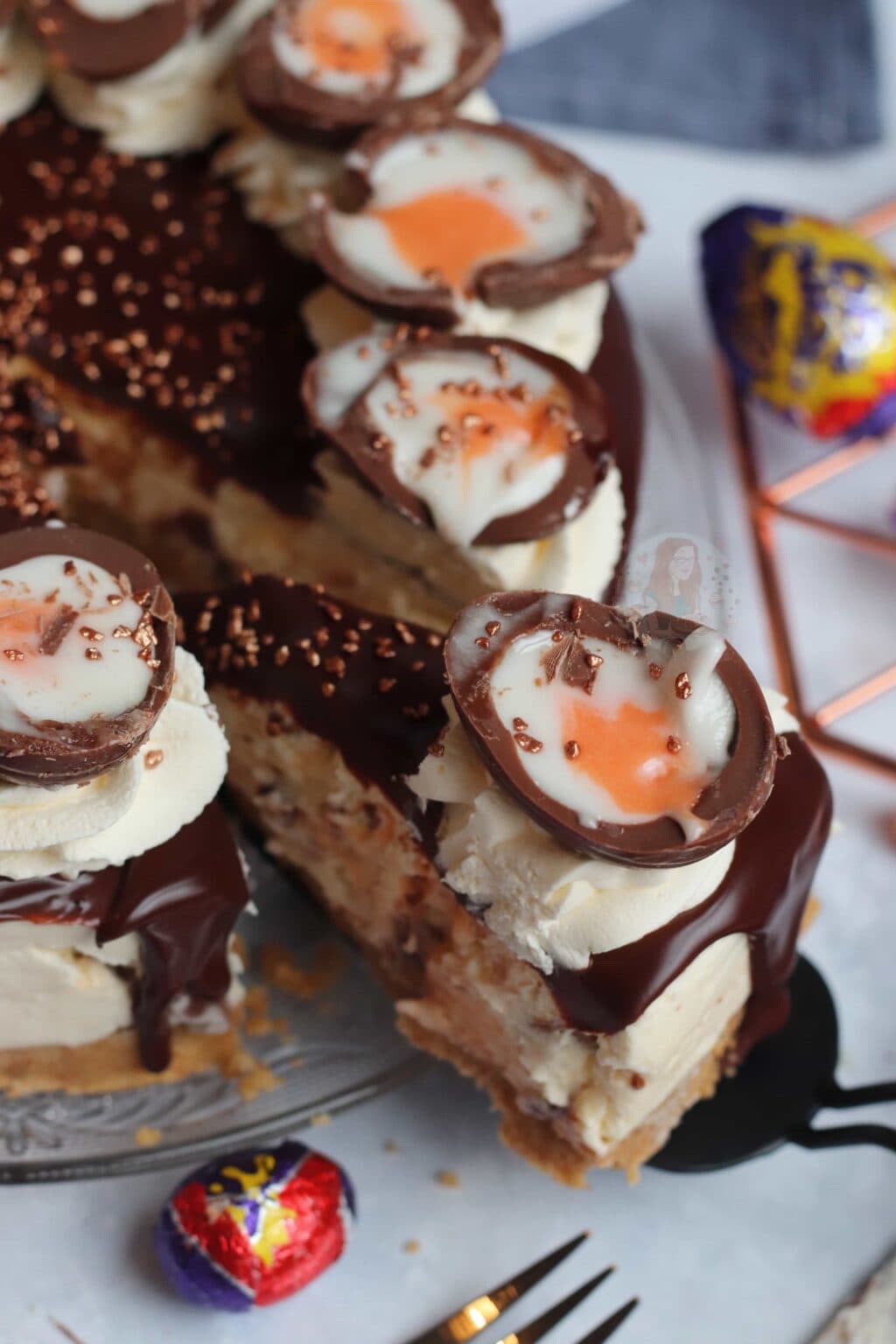 NoBake Creme Egg Cheesecake! Jane's Patisserie