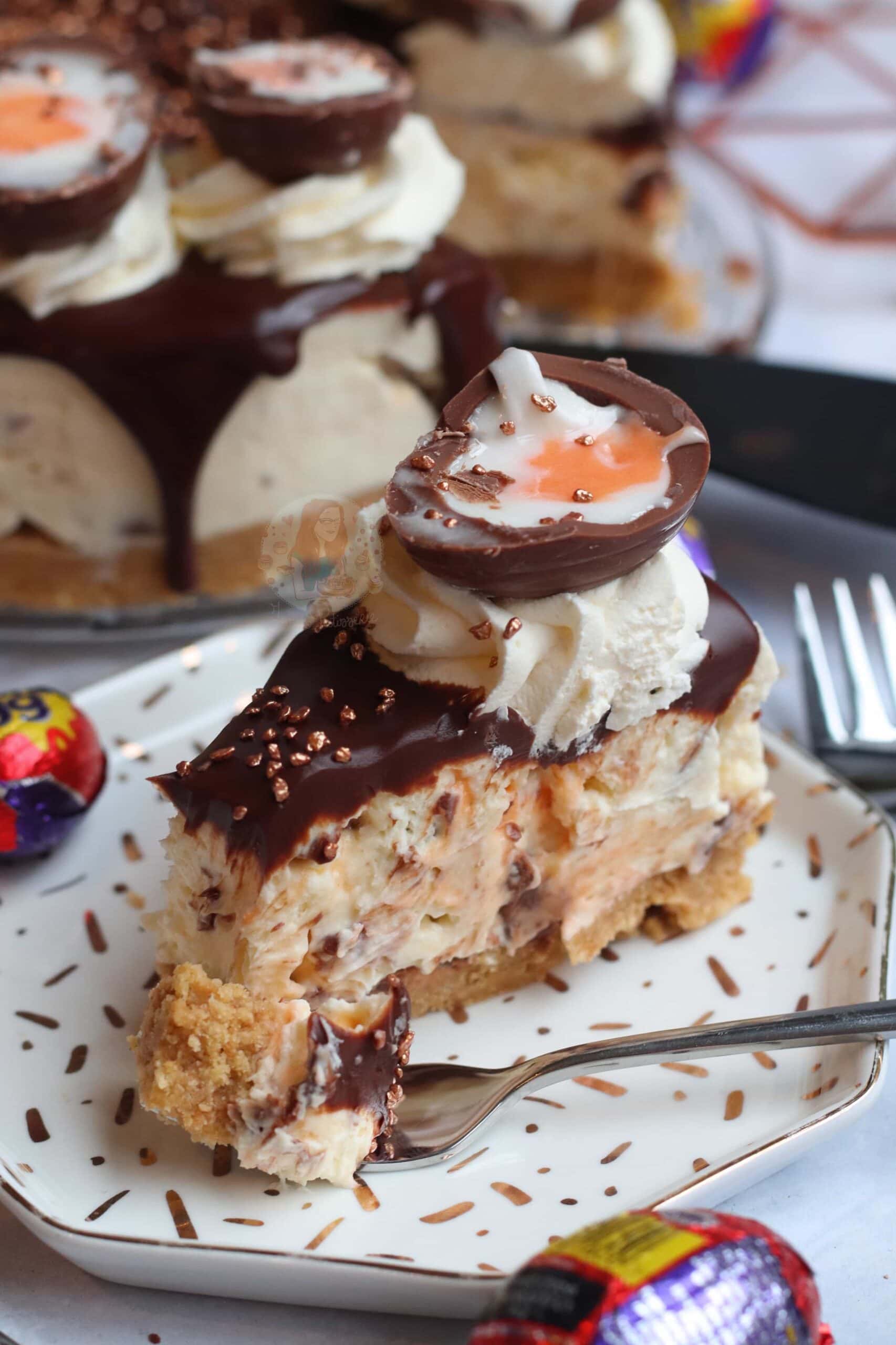 NoBake Creme Egg Cheesecake! Jane's Patisserie