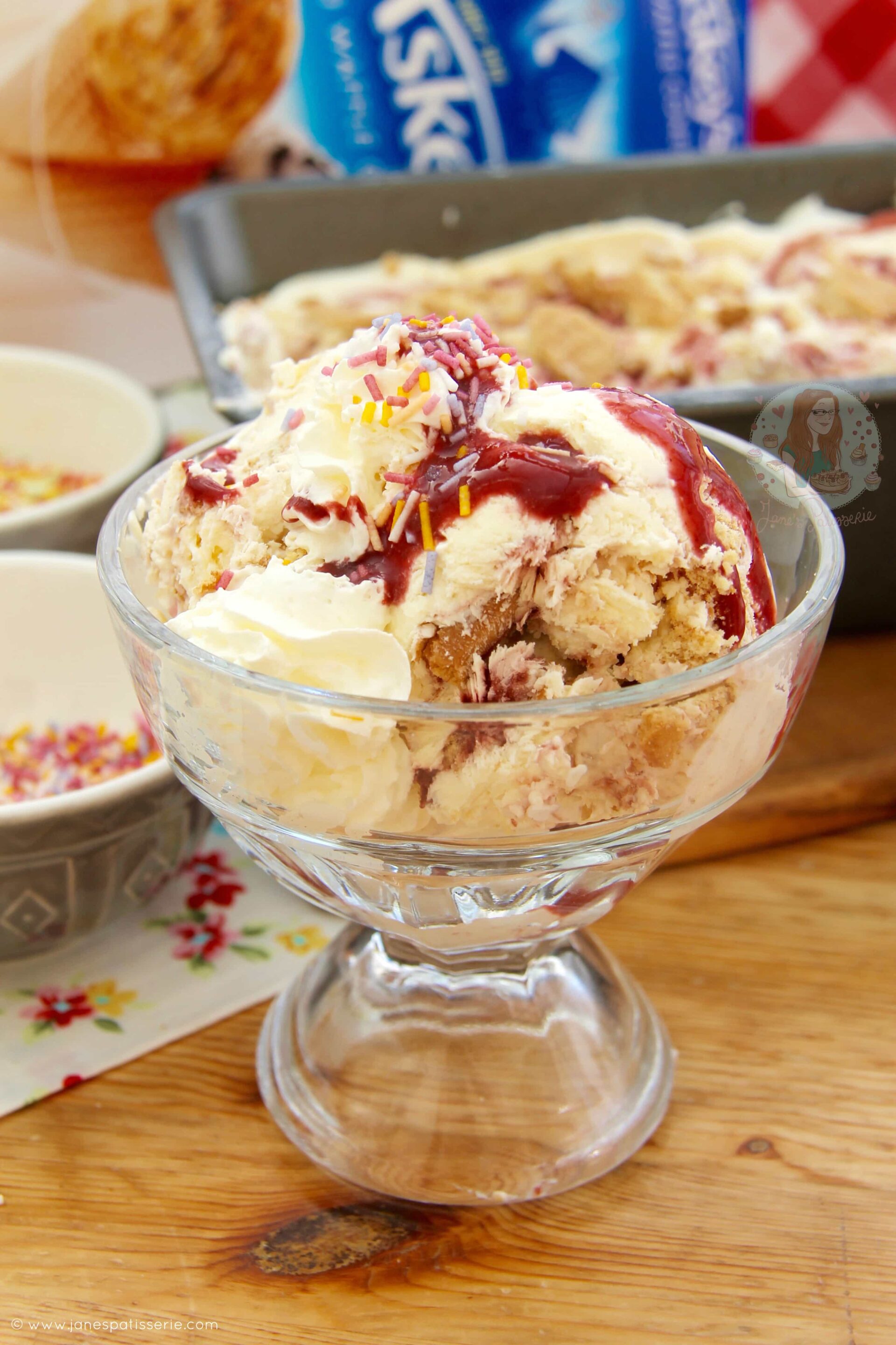 NoChurn Strawberry Cheesecake Ice Cream! Jane's Patisserie