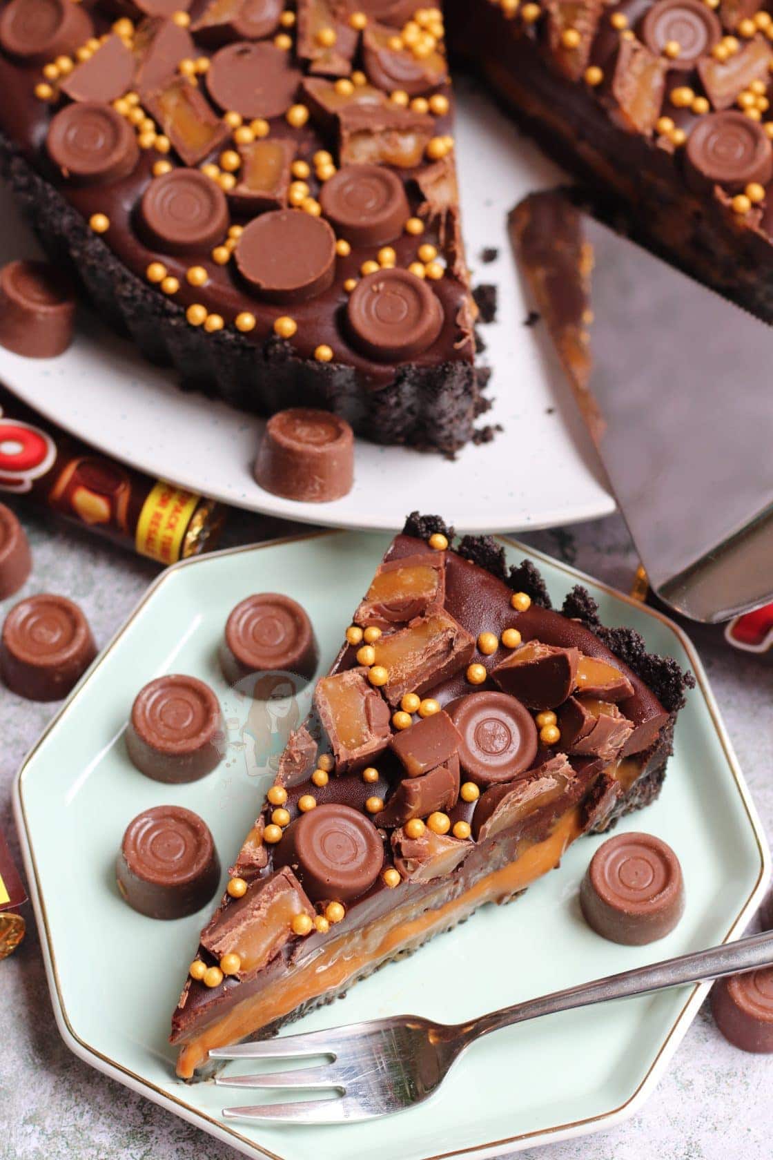Baking Rolo No-Bake Rolo Tart! - Jane's Patisserie