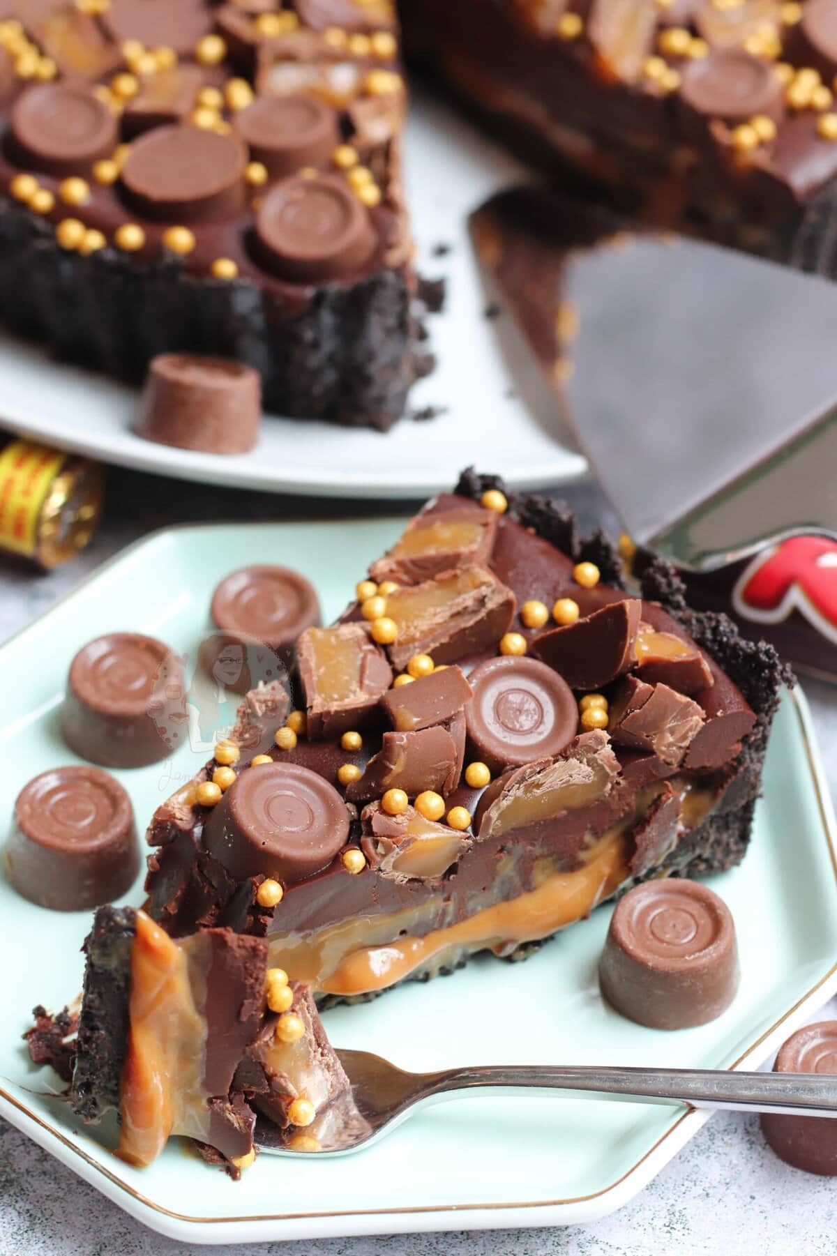 Baking Rolo No-Bake Rolo Tart! - Jane's Patisserie