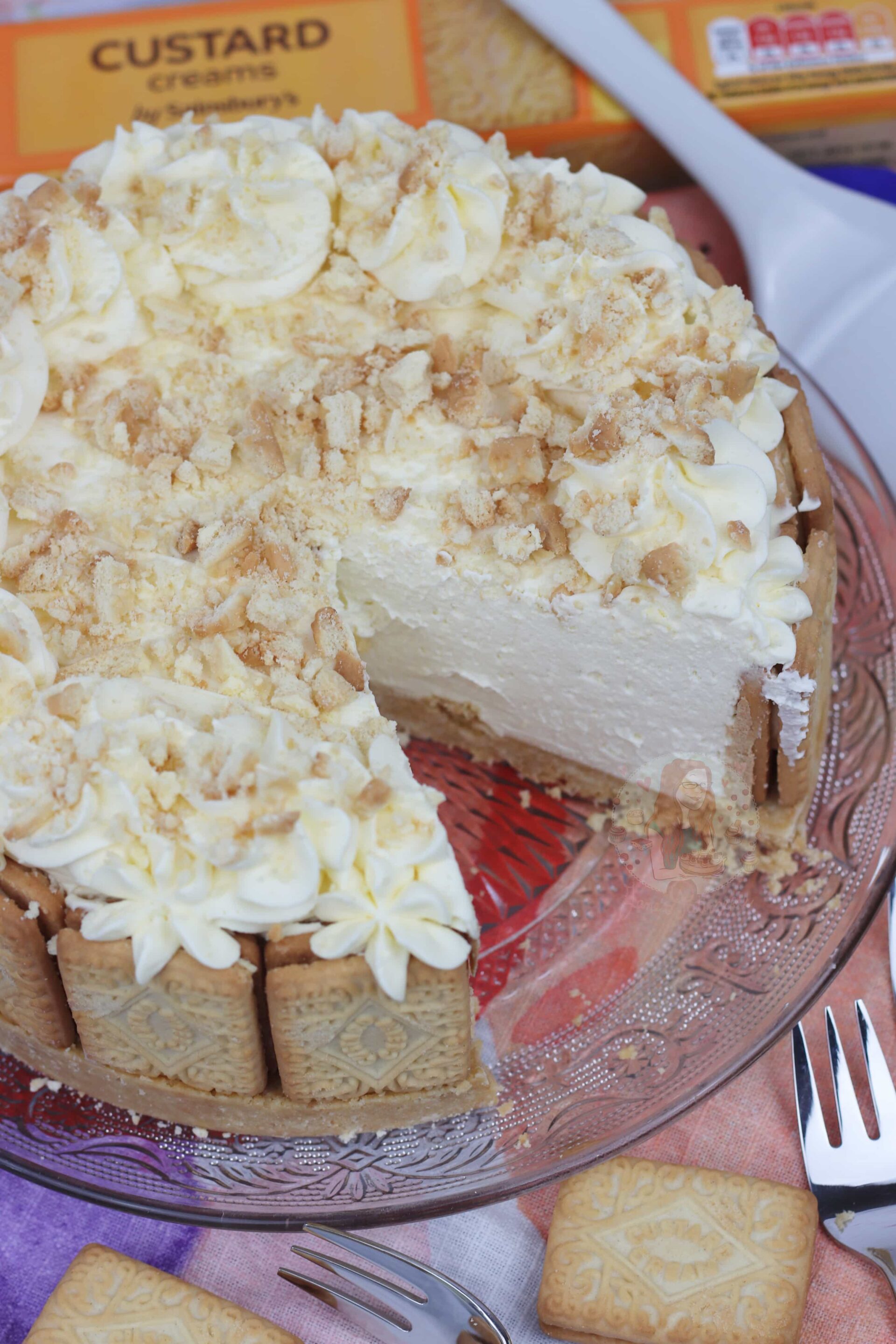 NoBake Custard Cream Cheesecake! Jane's Patisserie