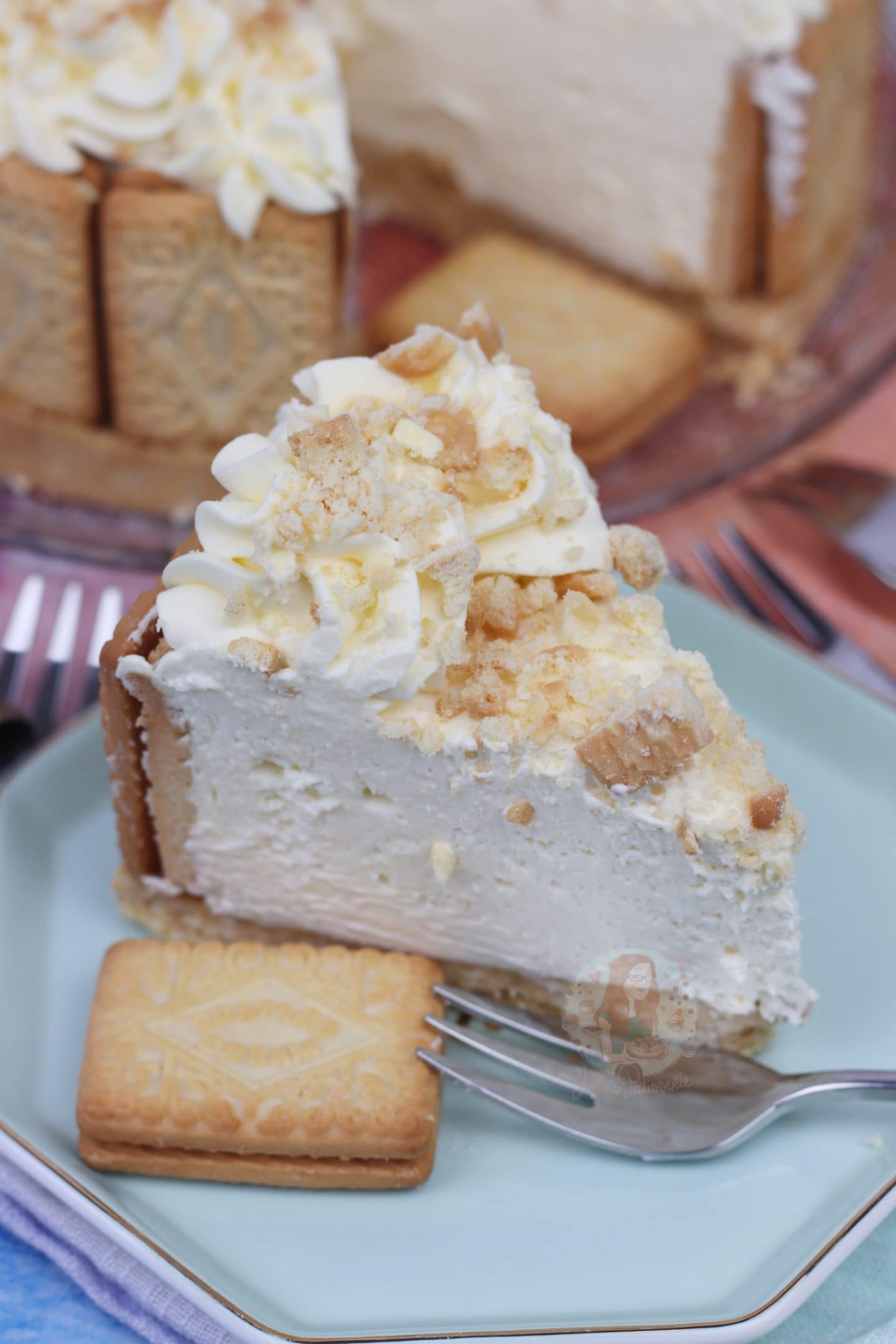 NoBake Custard Cream Cheesecake! Jane's Patisserie