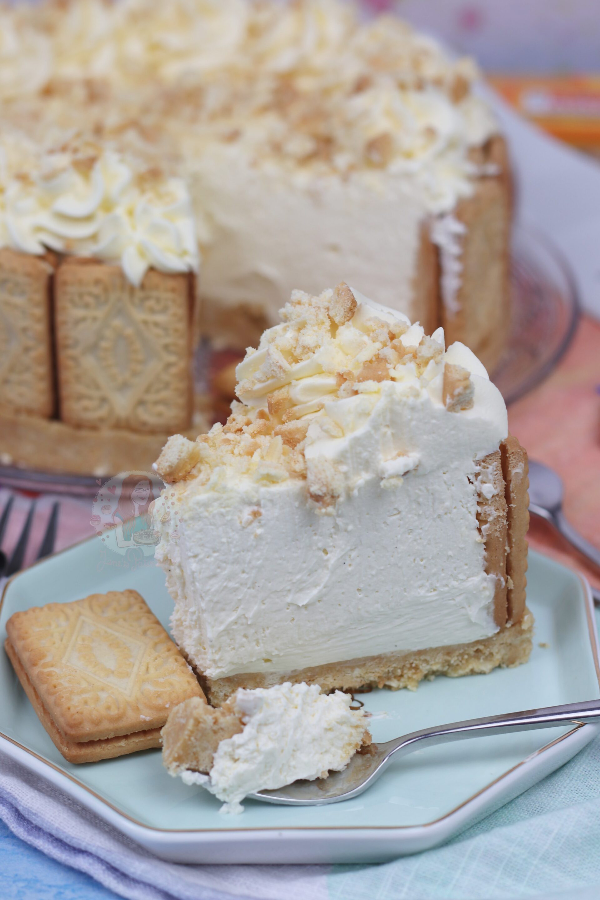 NoBake Custard Cream Cheesecake! Jane's Patisserie