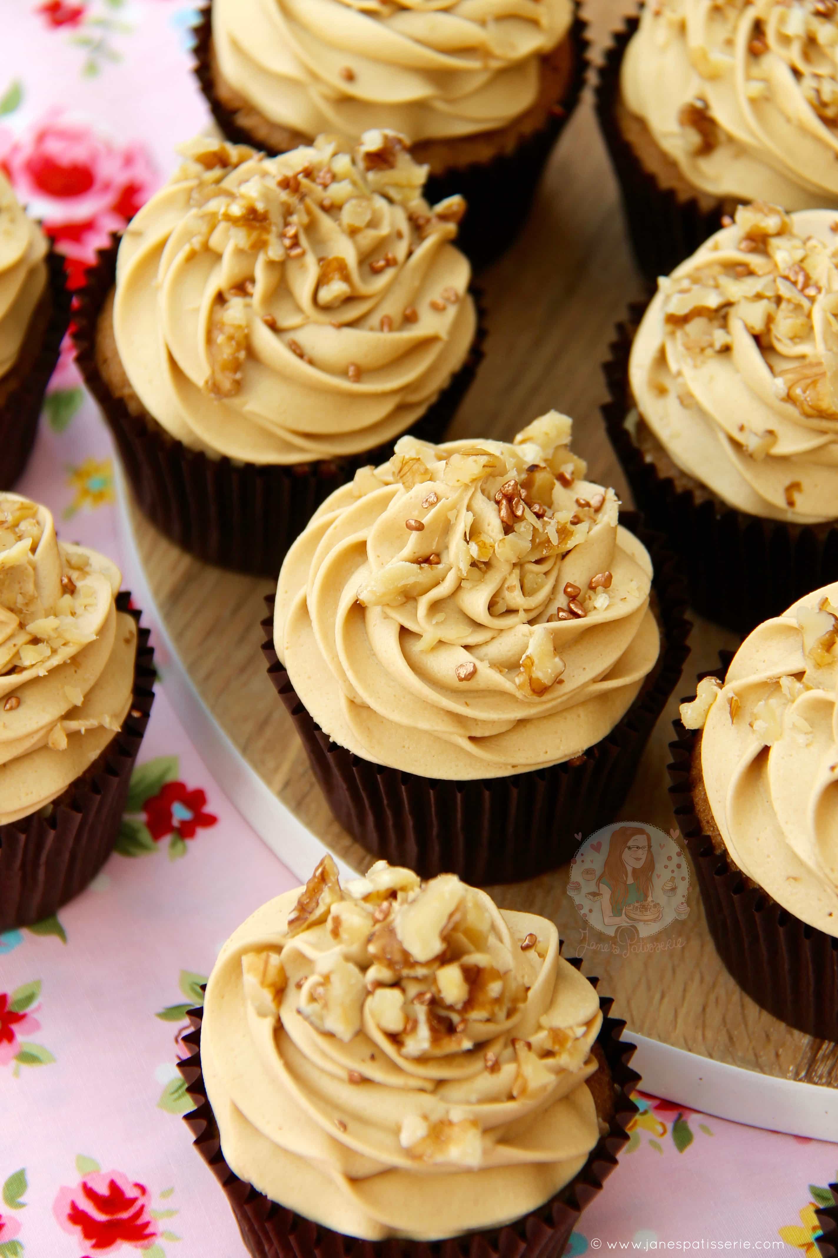 Coffee And Walnut Cupcakes Jane S Patisserie