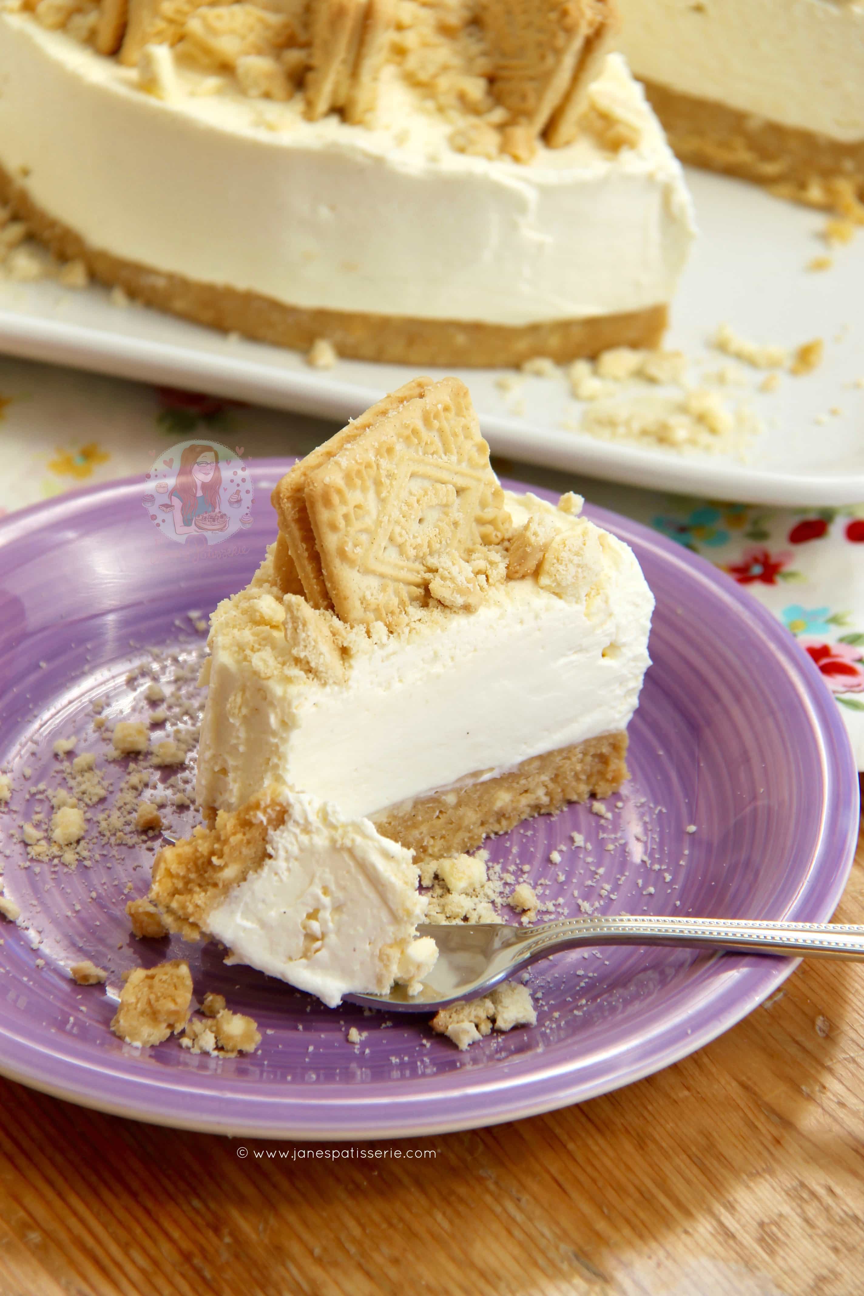 NoBake Custard Cream Cheesecake! Jane's Patisserie
