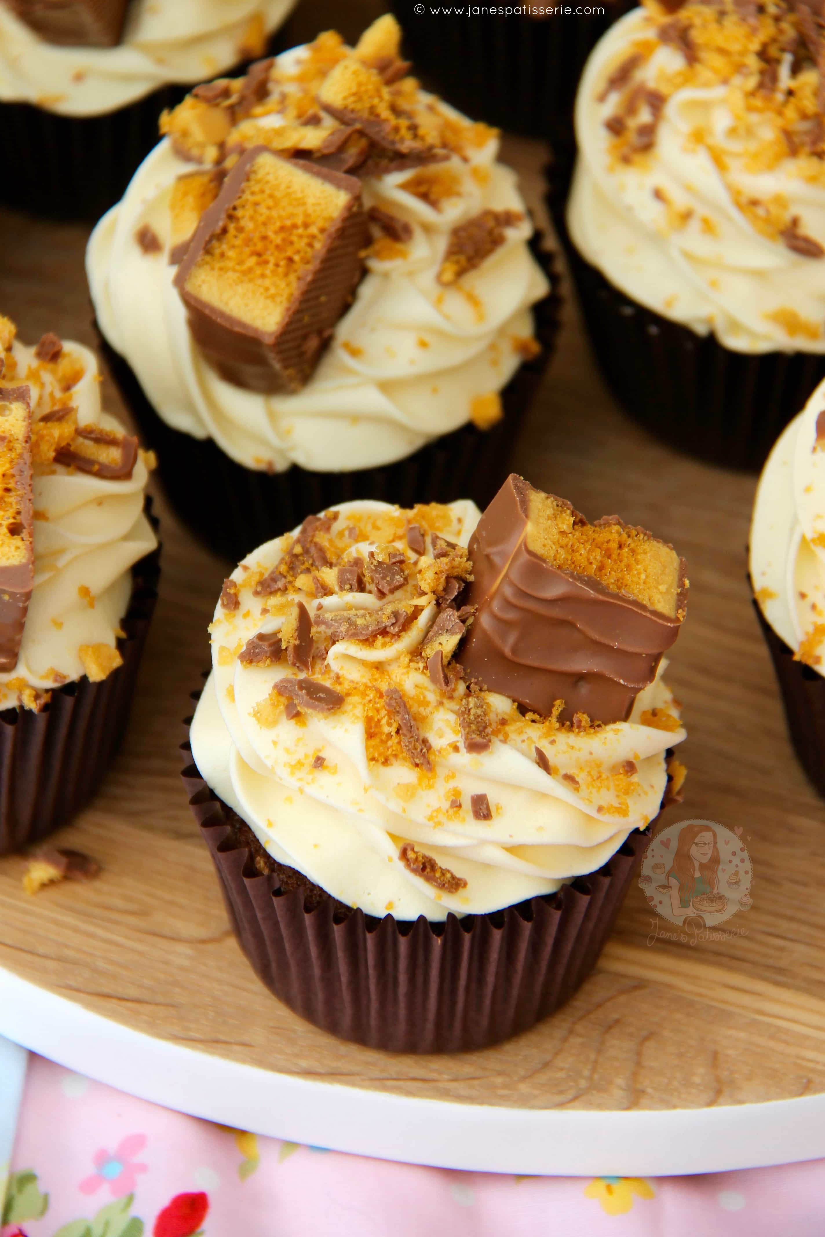 Crunchie Cupcakes! Jane's Patisserie