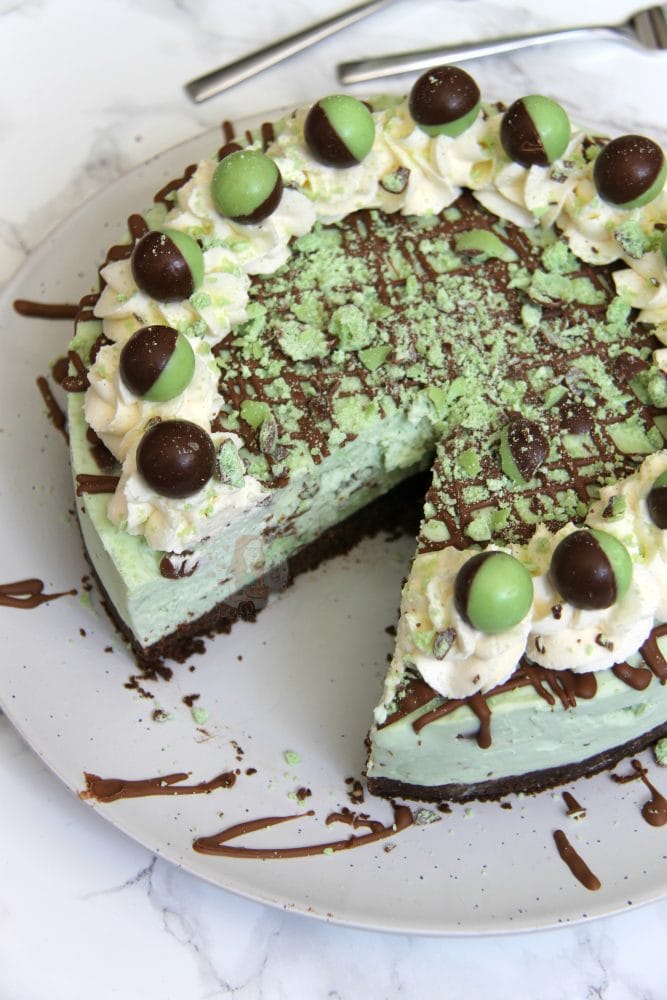 NoBake Mint Aero Cheesecake! Jane's Patisserie