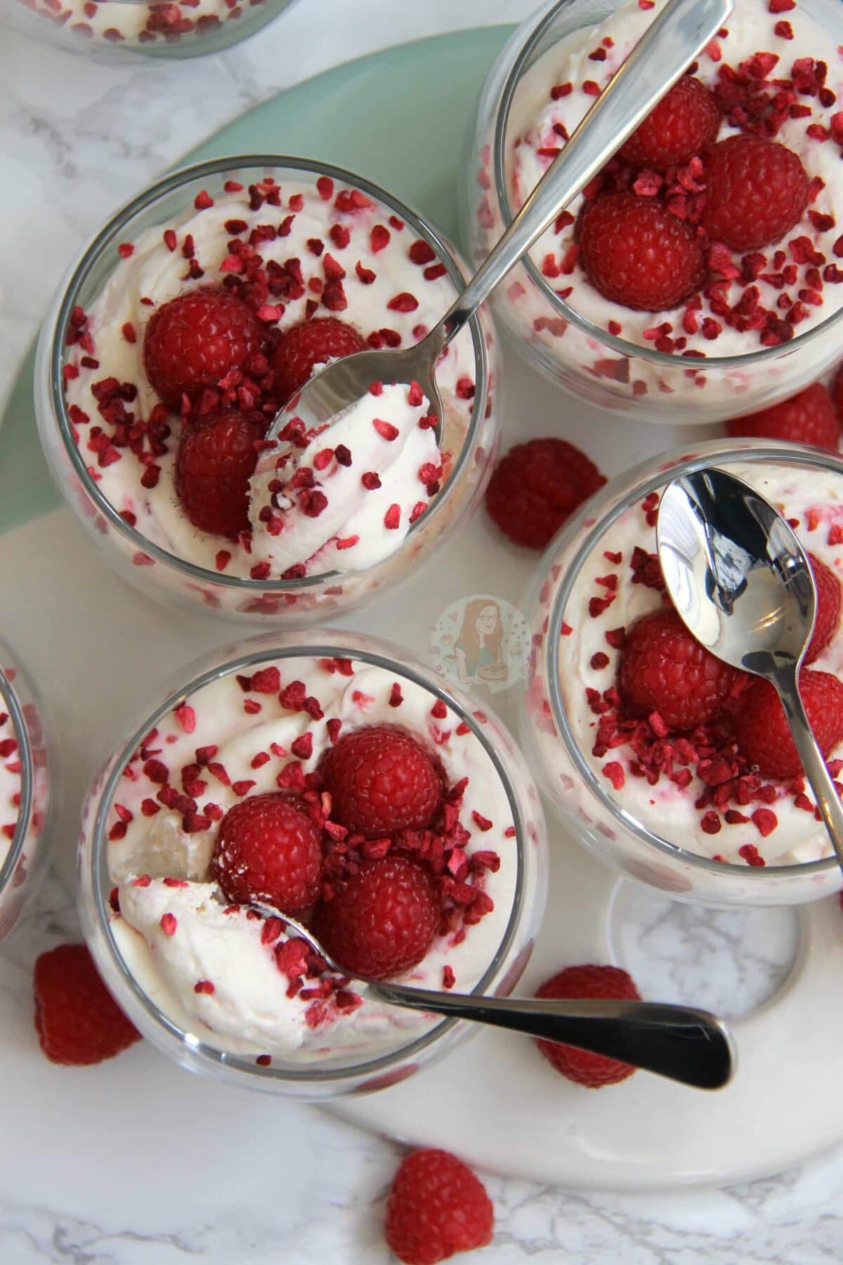 Raspberry White Chocolate Mousse!