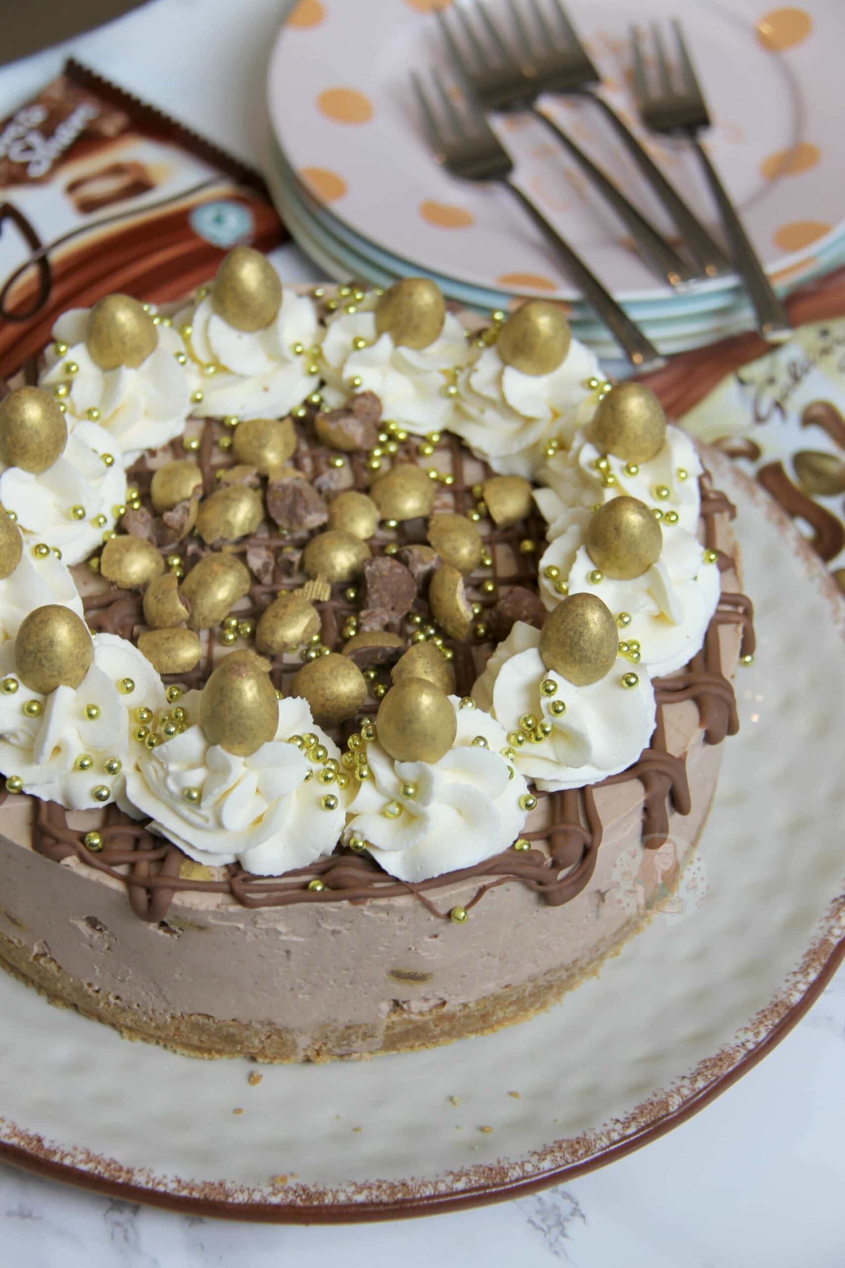 NoBake Galaxy Golden Egg Cheesecake! Jane's Patisserie