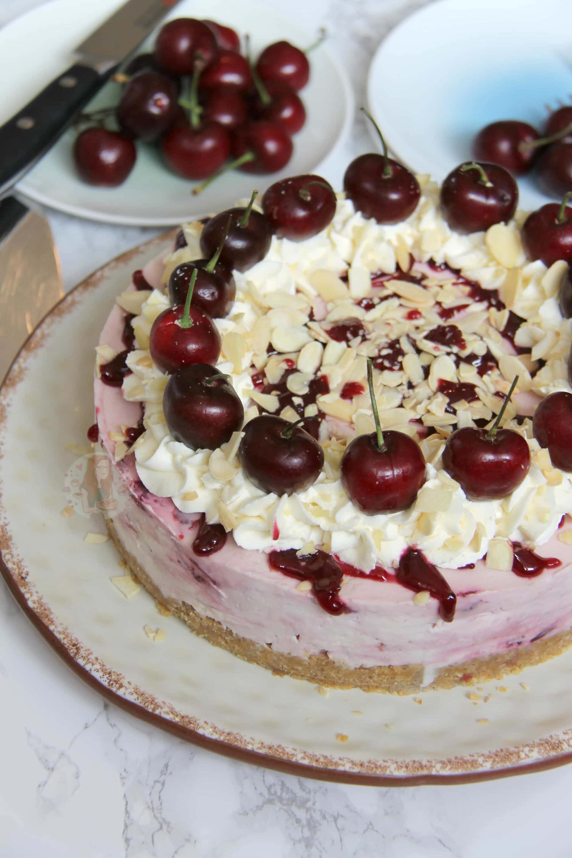 Cherry Bakewell Cheesecake! Jane's Patisserie