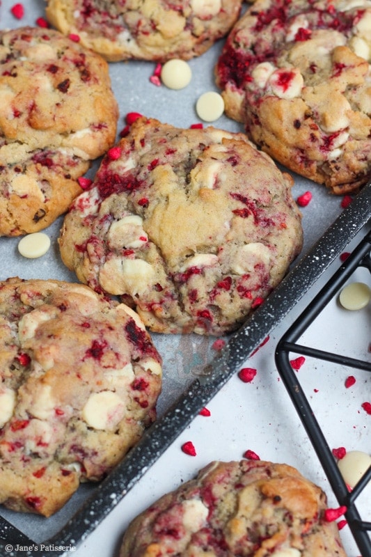 White Chocolate Raspberry Cookies Jane's Patisserie