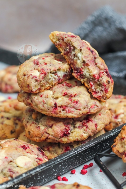 White Chocolate Raspberry Cookies Jane's Patisserie