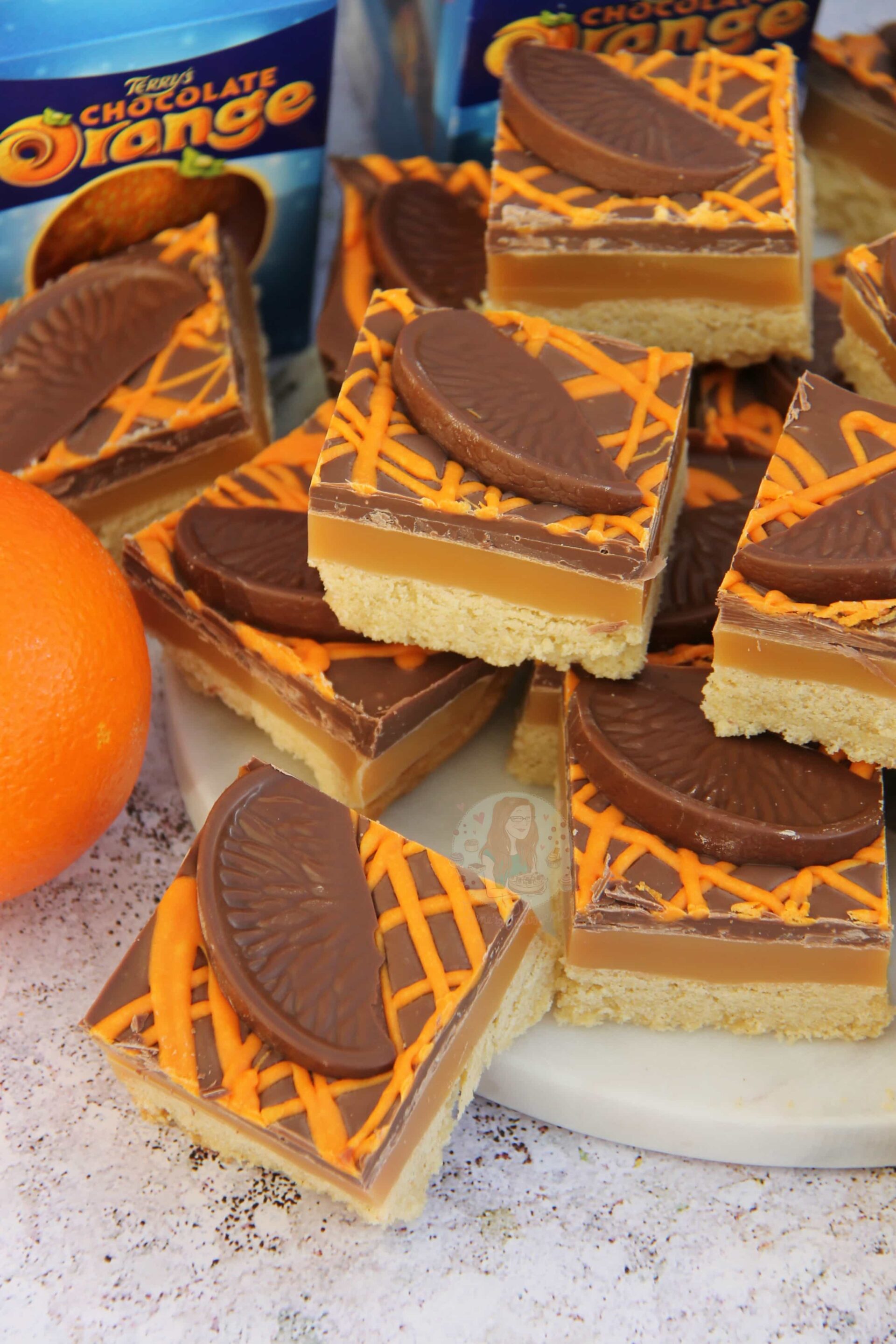 Terry's Chocolate Orange Millionaires Shortbread Jane's Patisserie