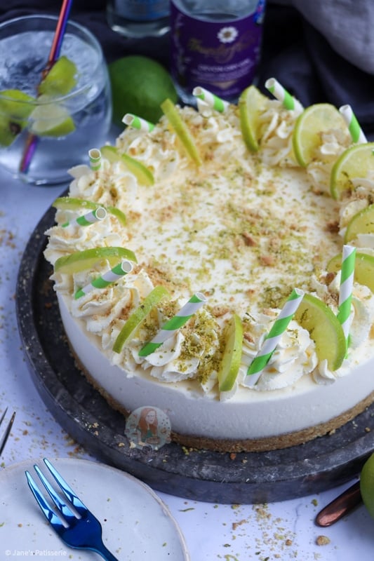 NoBake Gin and Tonic Cheesecake! Jane's Patisserie