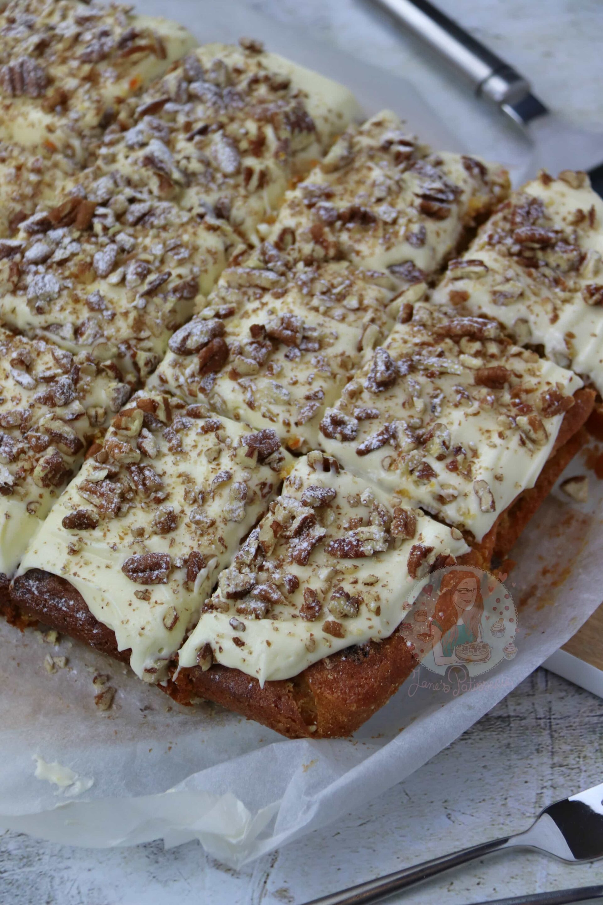 Carrot Cake Traybake! Jane's Patisserie