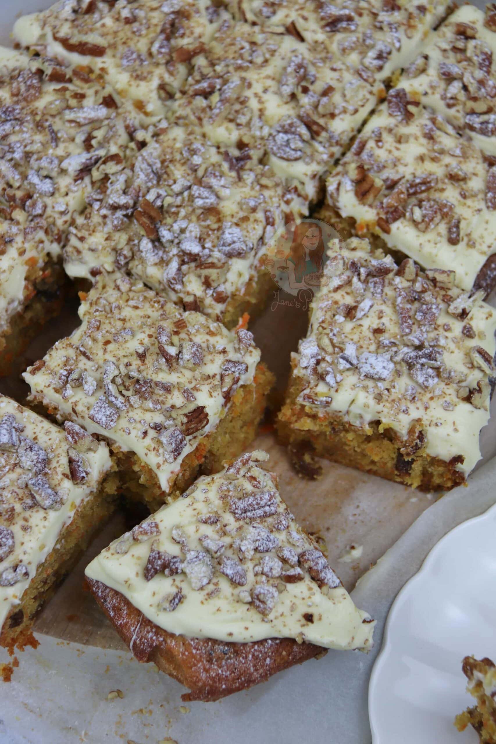 Carrot Cake Traybake! Jane's Patisserie