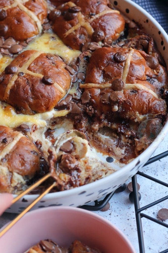 Hot Cross Bun Pudding! Jane's Patisserie