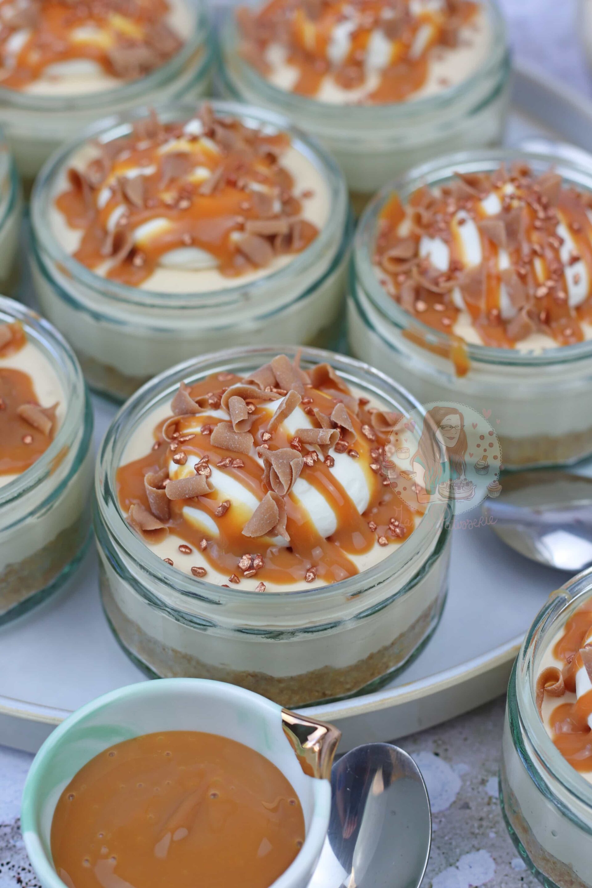 Salted Caramel Cheesecake Pots Jane's Patisserie