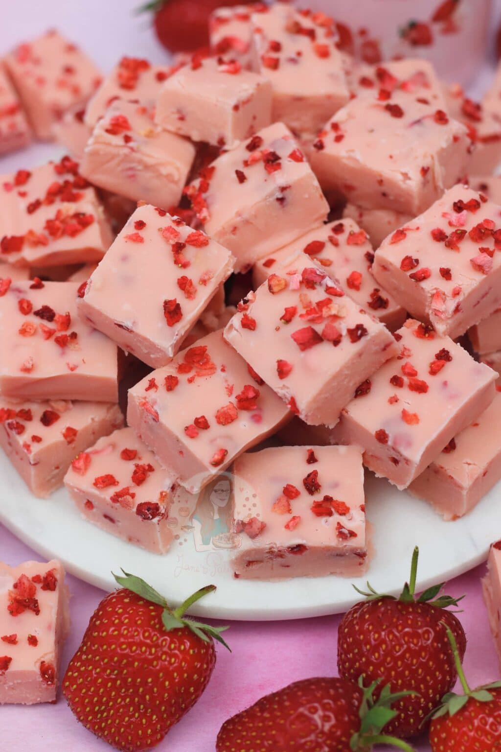 Bailey's Strawberries & Cream Fudge Jane's Patisserie