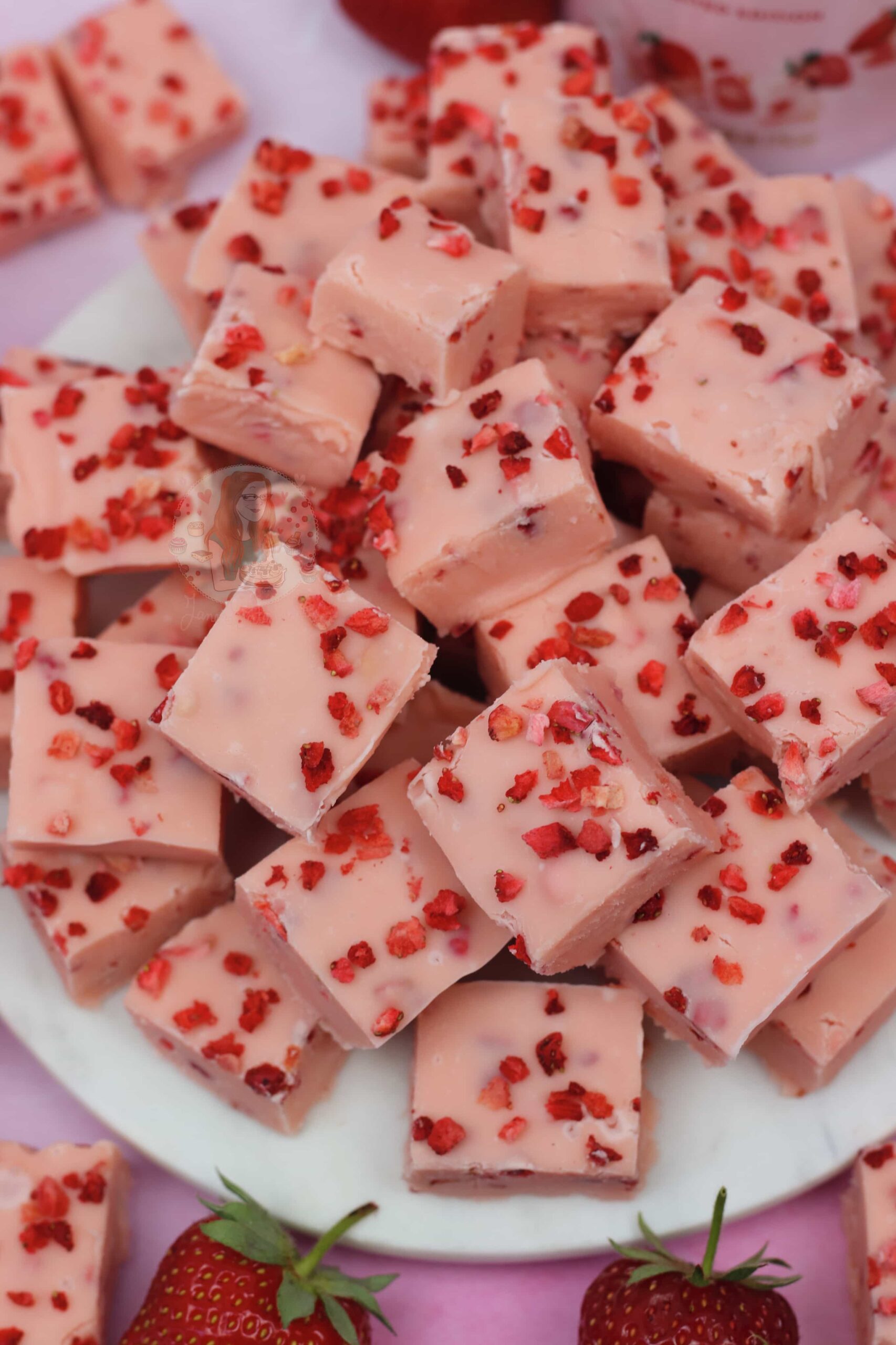 Bailey's Strawberries & Cream Fudge Jane's Patisserie