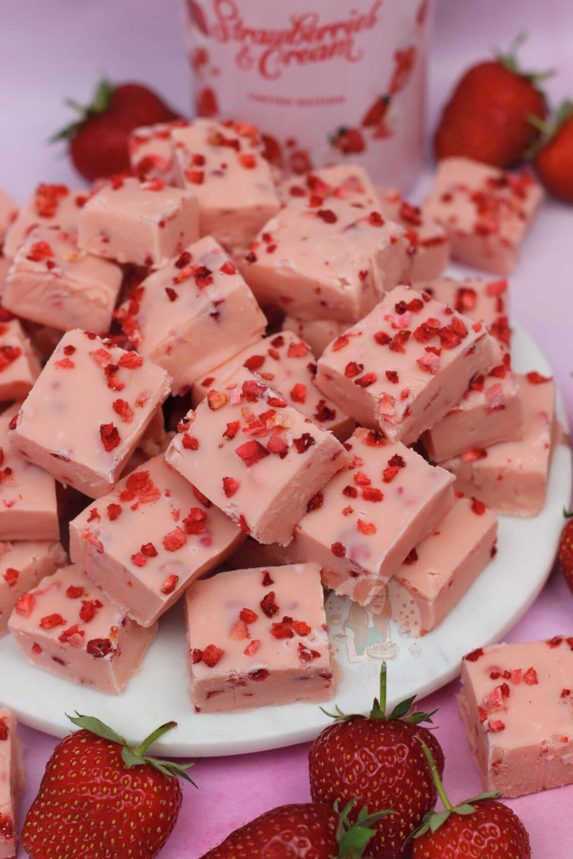 Bailey's Strawberries & Cream Fudge Jane's Patisserie