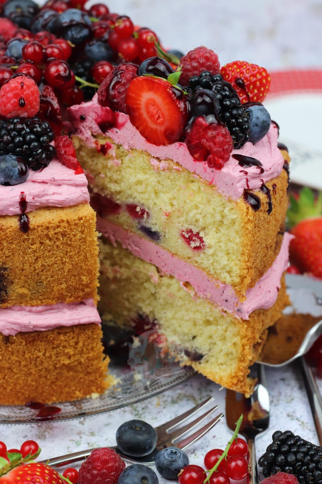 Summer Berry Cake! Jane's Patisserie