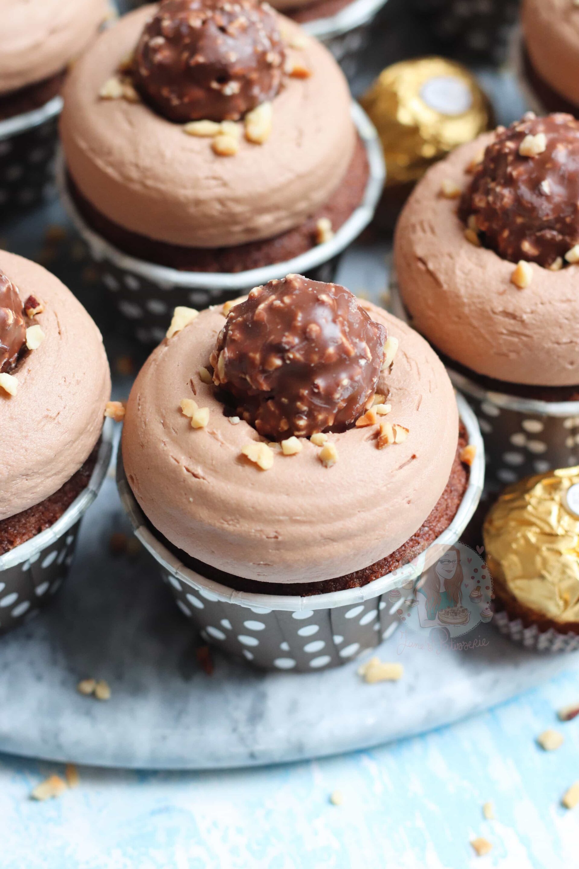 Ferrero Rocher Cupcakes! Jane's Patisserie