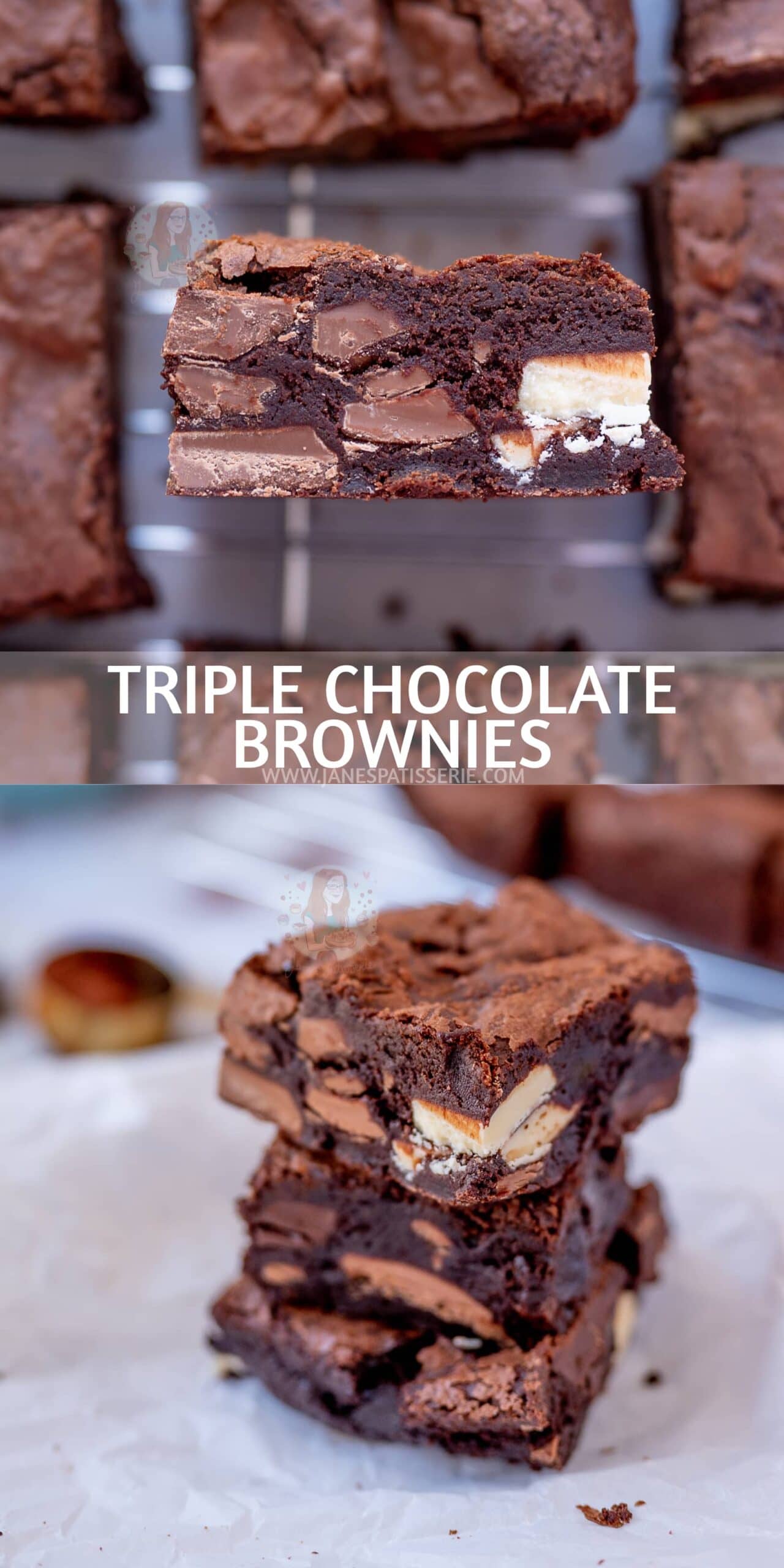 Triple Chocolate Brownies Back to Basics Jane's Patisserie