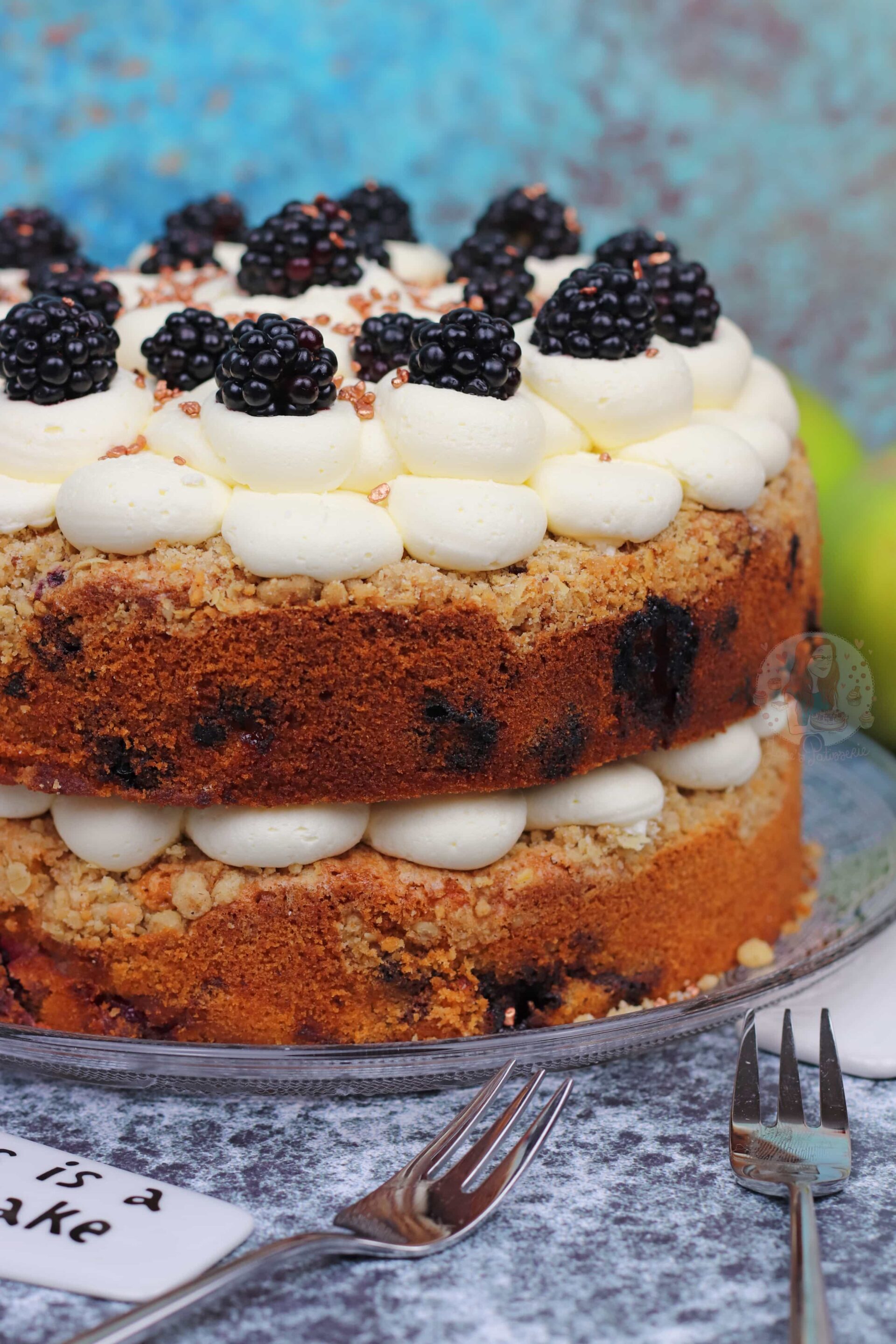 Apple Blackberry Crumble Cake! Jane's Patisserie