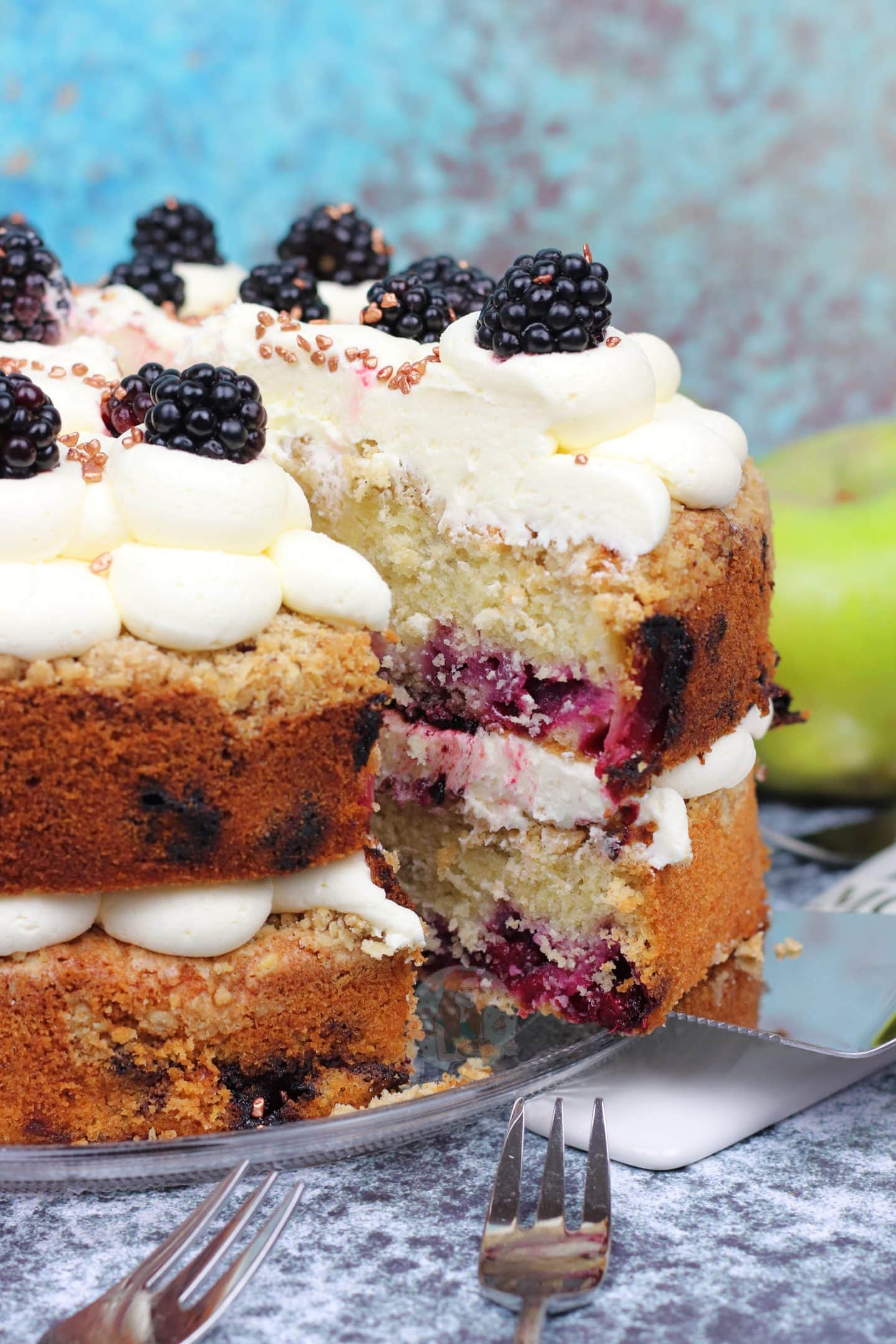 Apple Blackberry Crumble Cake! Jane's Patisserie