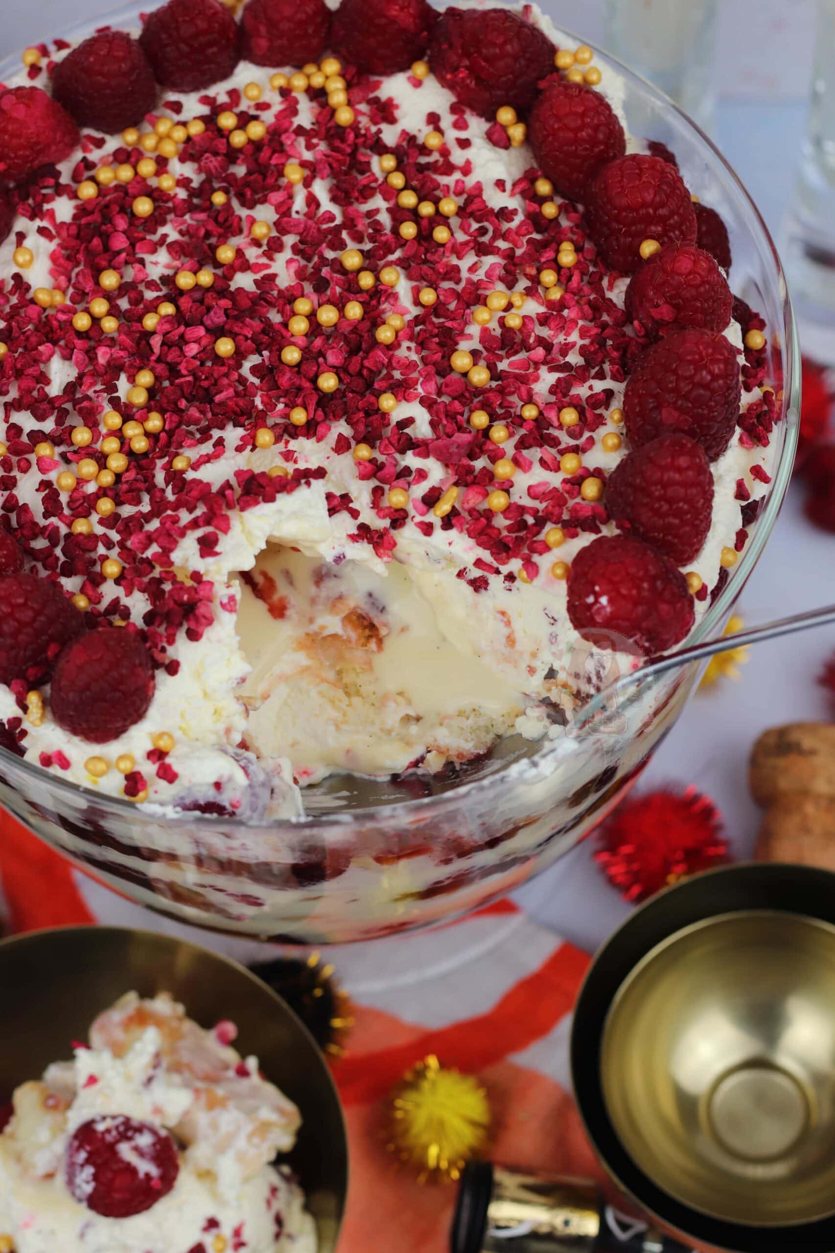 Raspberry Prosecco Trifle! Jane's Patisserie