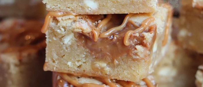 White Chocolate & Caramel Blondies
